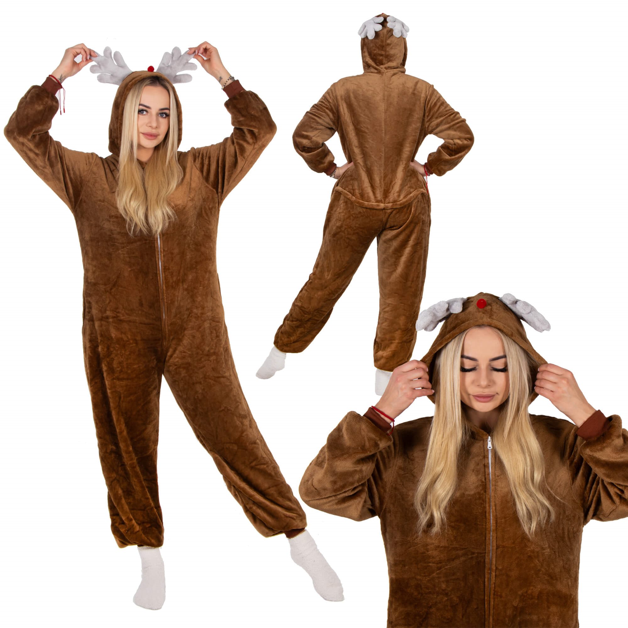 Kigurumi pižama su elnio raštu springos, dydis s 2
