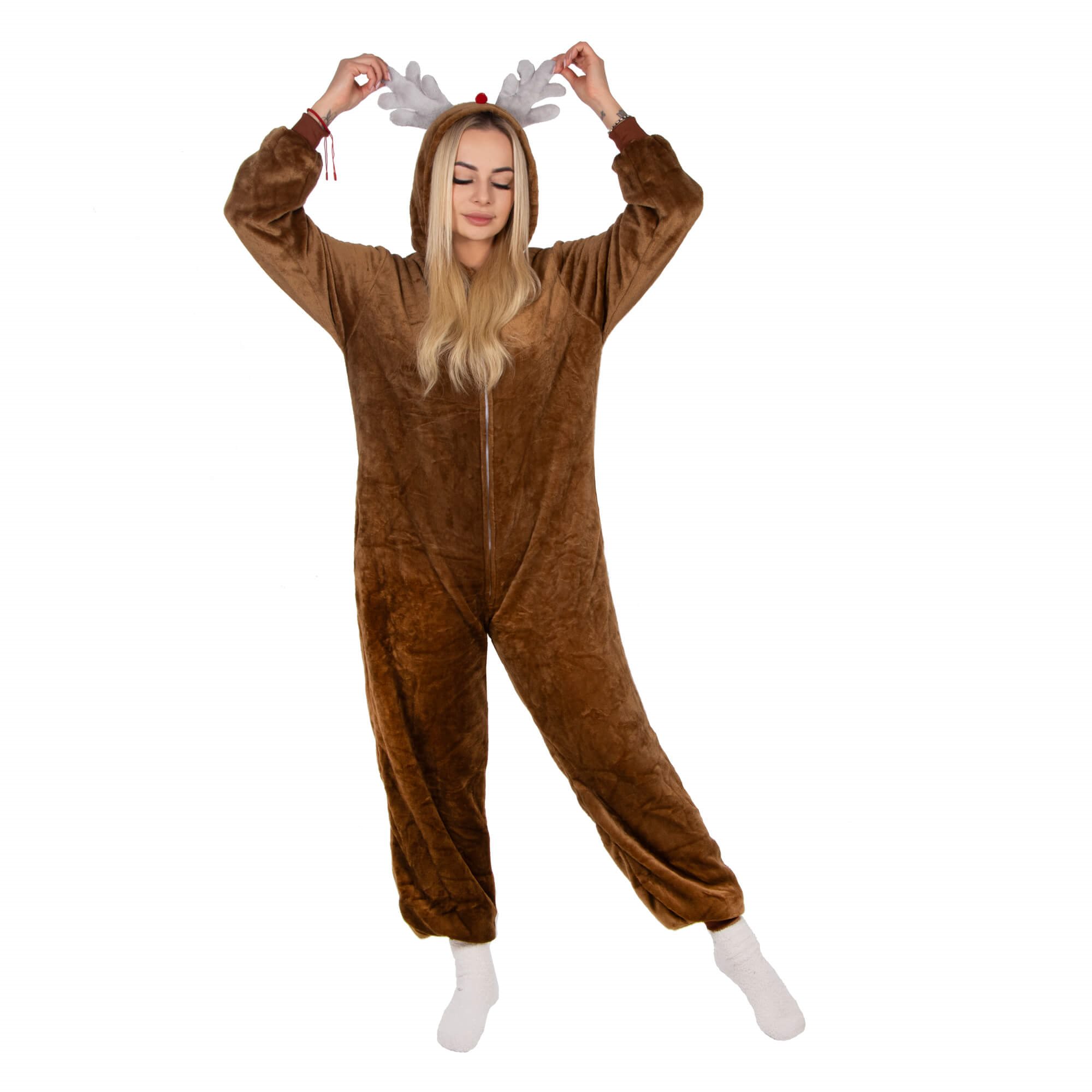 Kigurumi pižama su elnio raštu springos, dydis s