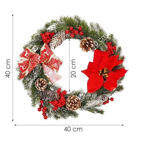 Kalėdinis vainikas springos ca1020 40 cm 2