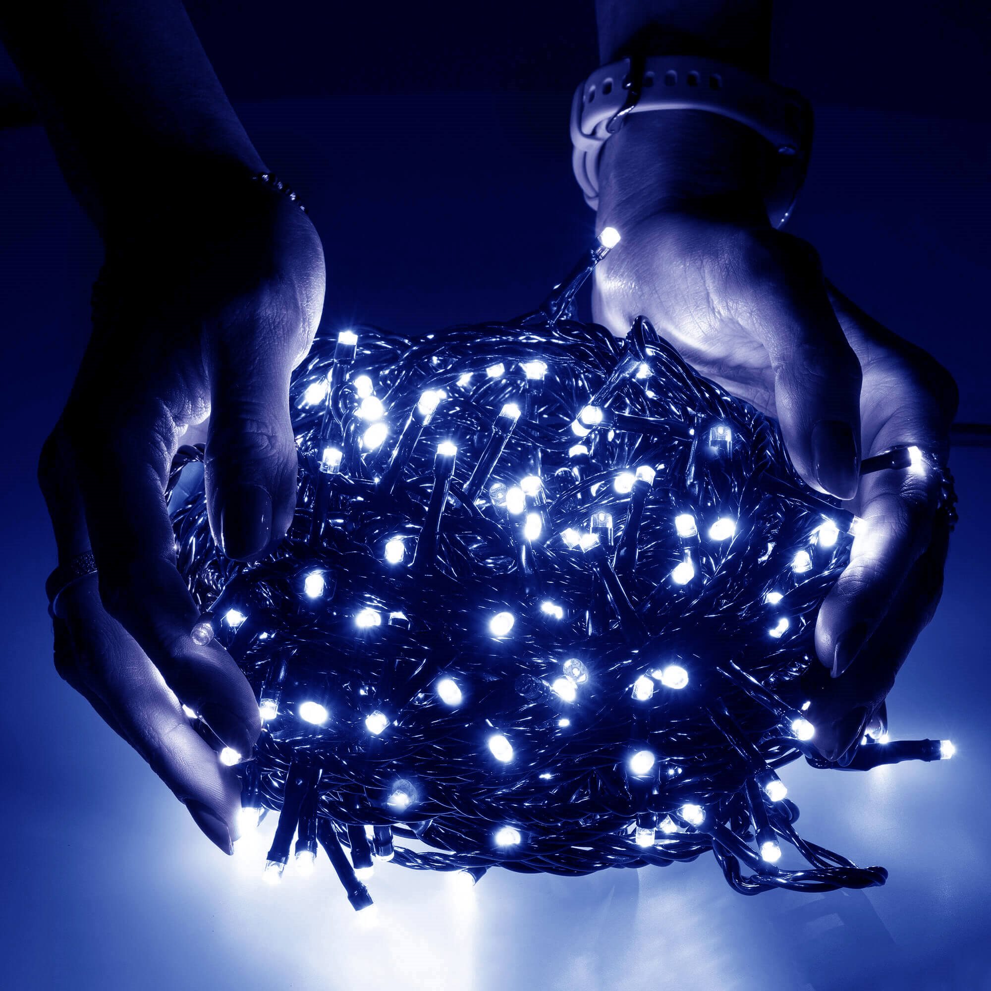 Kalėdinės lemputės springos 200 led, 12,5 m