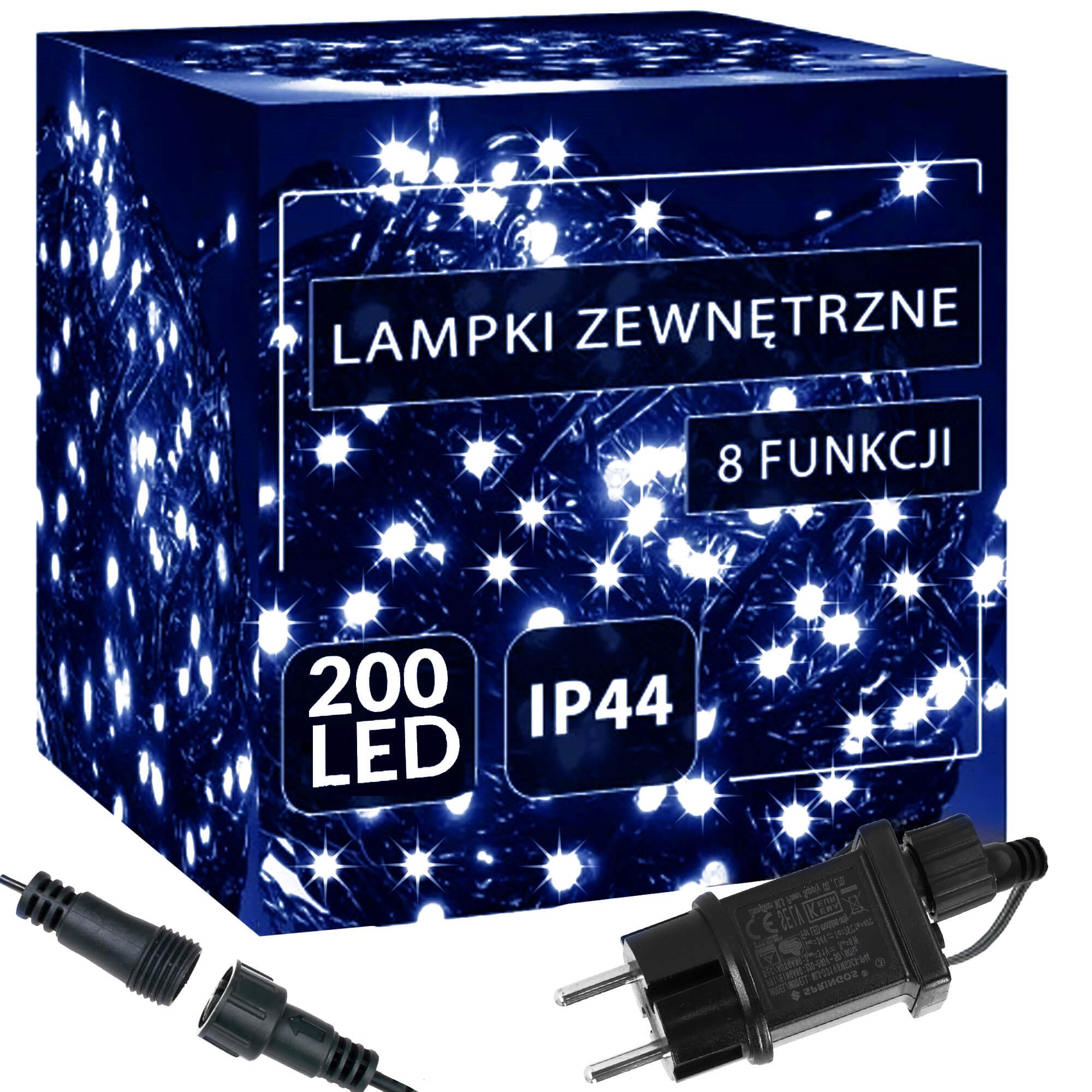 Kalėdinės lemputės springos 200 led, 12,5 m