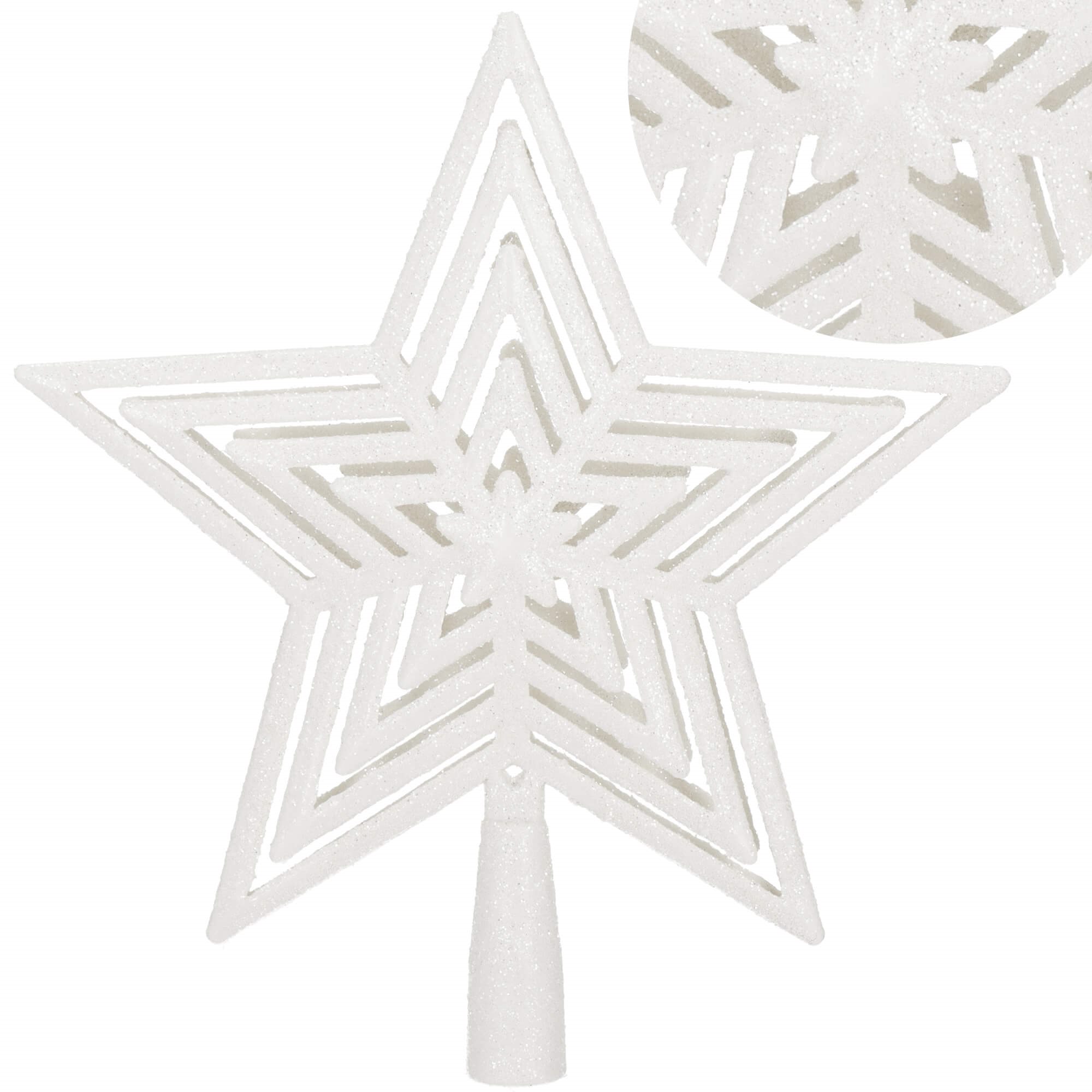 Eglutės žvaigždė springos ca1279 23 cm, plastikinė