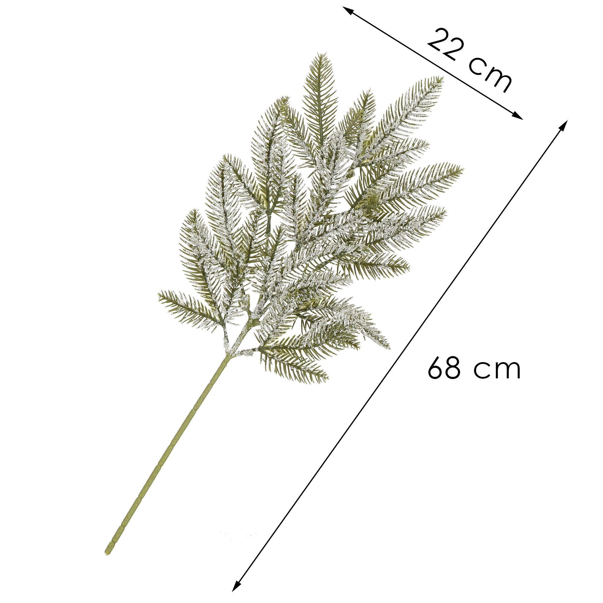 Dekoratyvinė šakelė springos 68 cm kalėdinėms puošmenoms