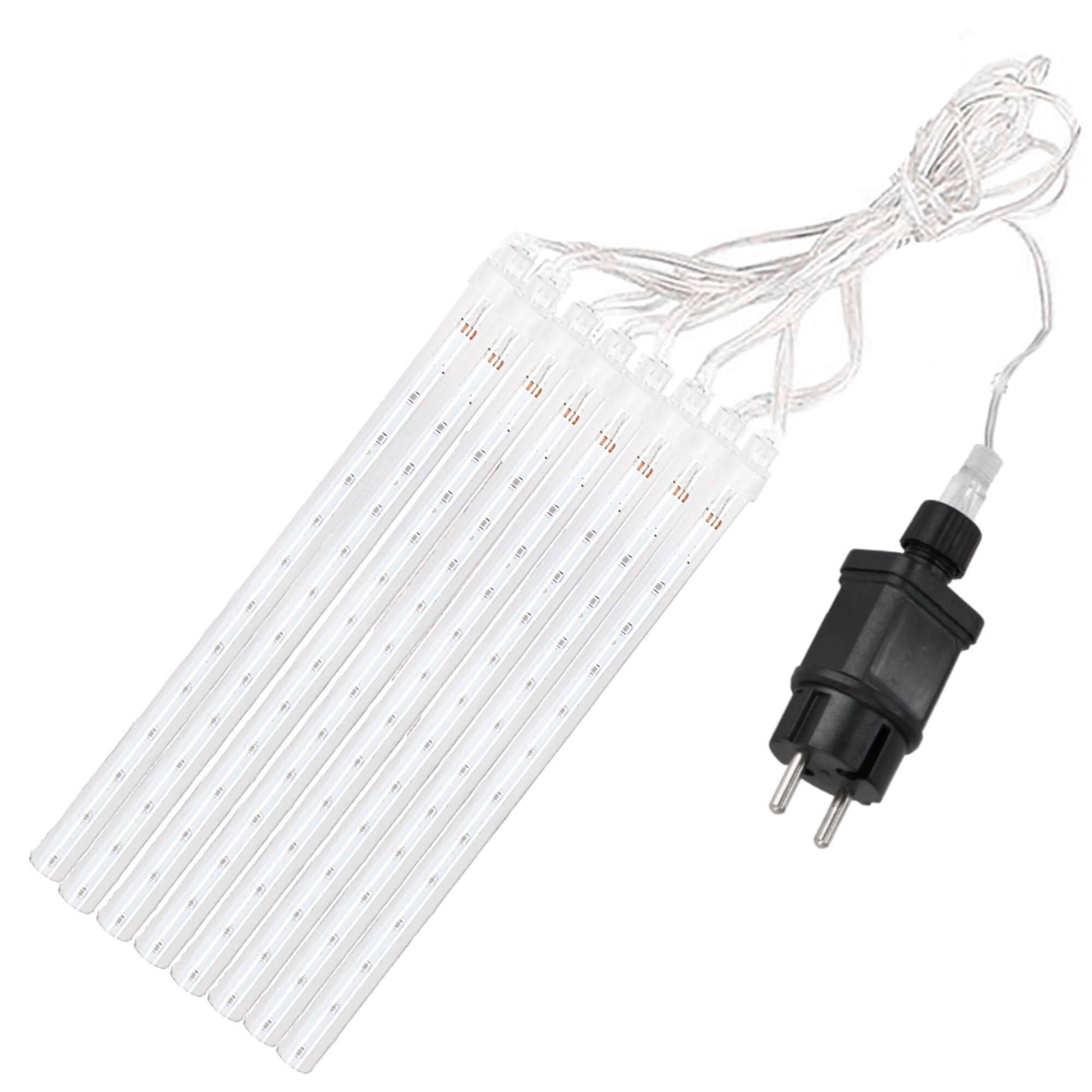 Šviesos girlianda su varvekliais, krintančio sniego efektas, 144 led, 3 m 3
