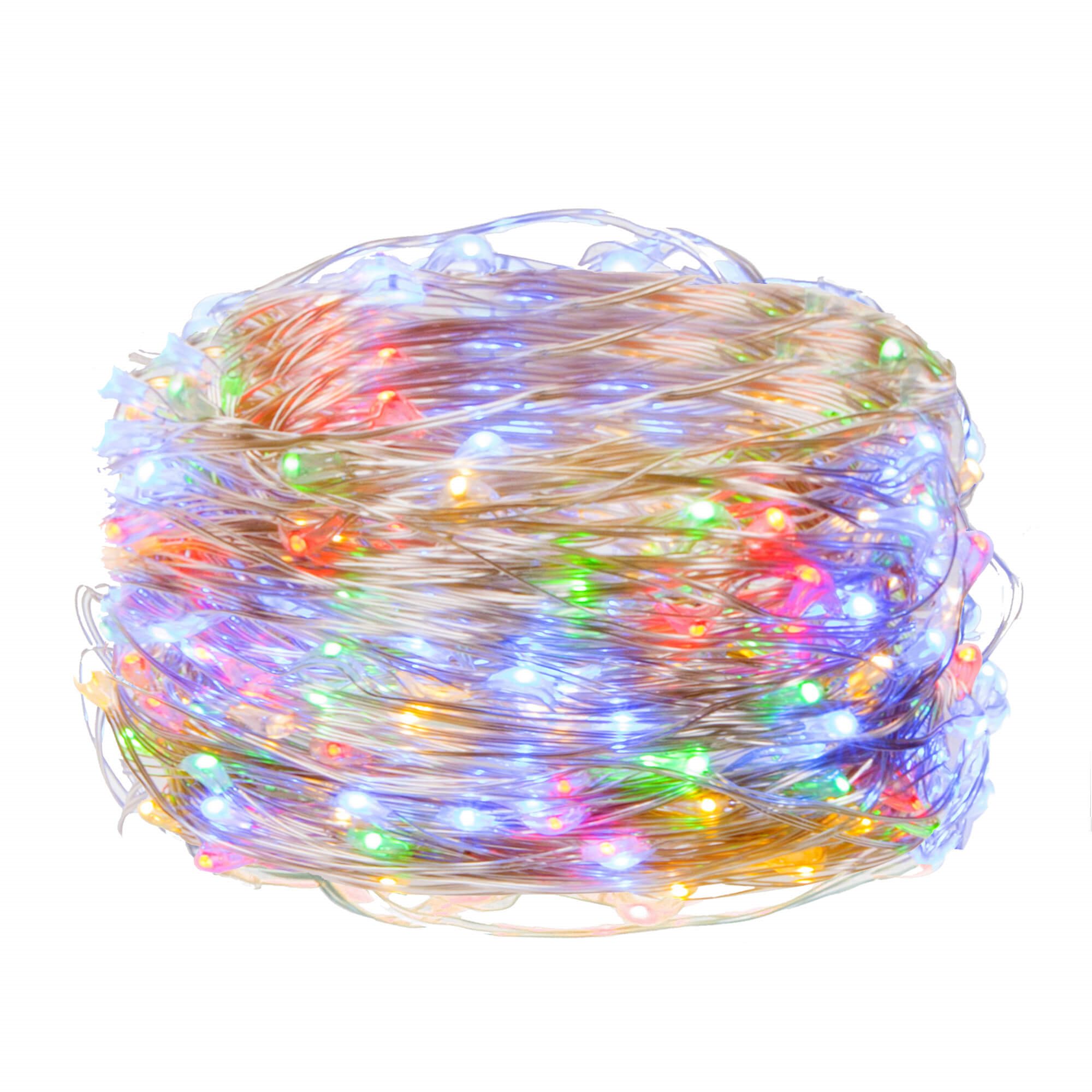 Mikro led lempų girlianda 50 led, daugiaspalvė, 4,9 m
