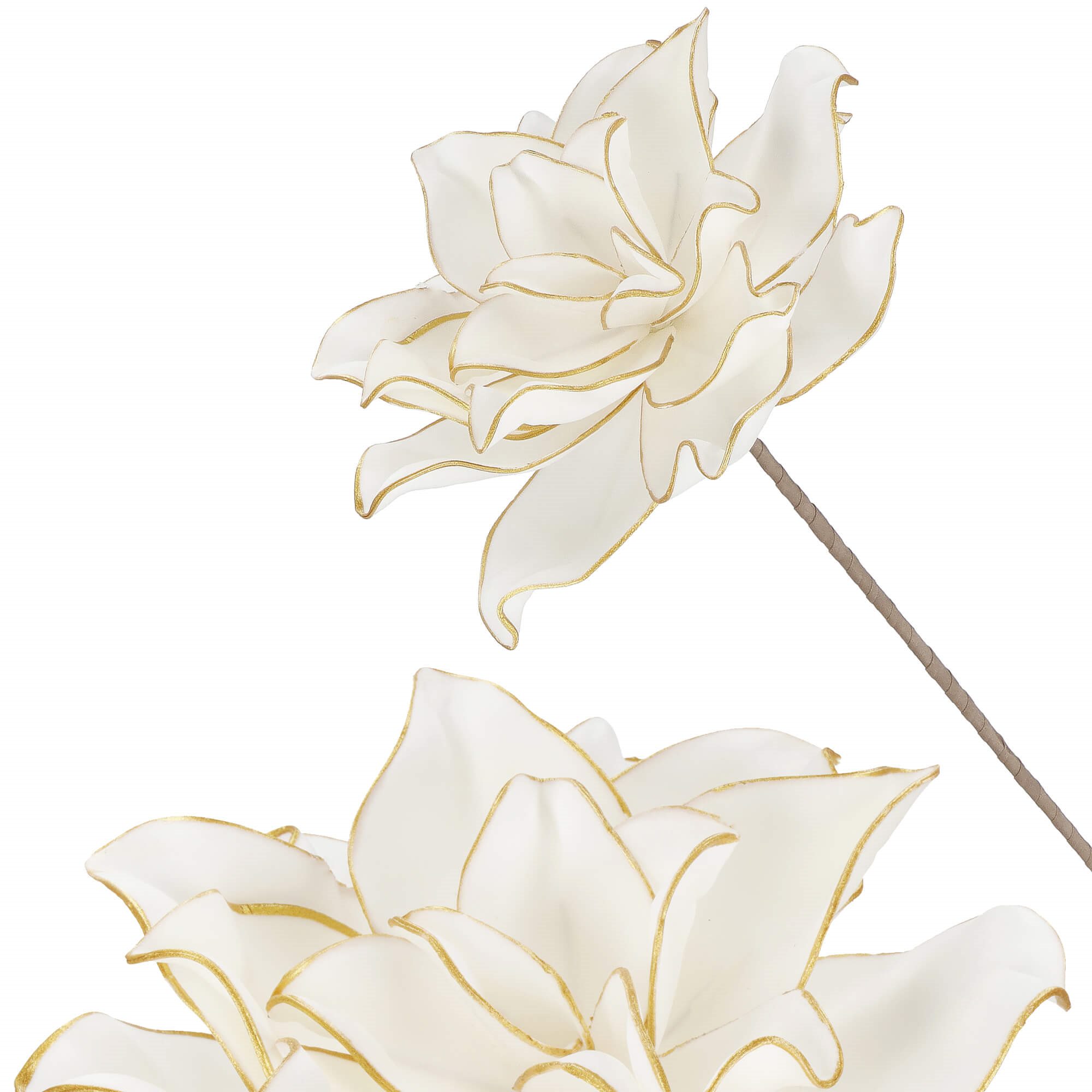 Dirbtinė gėlė Springos balta-aukso 74 cm 2