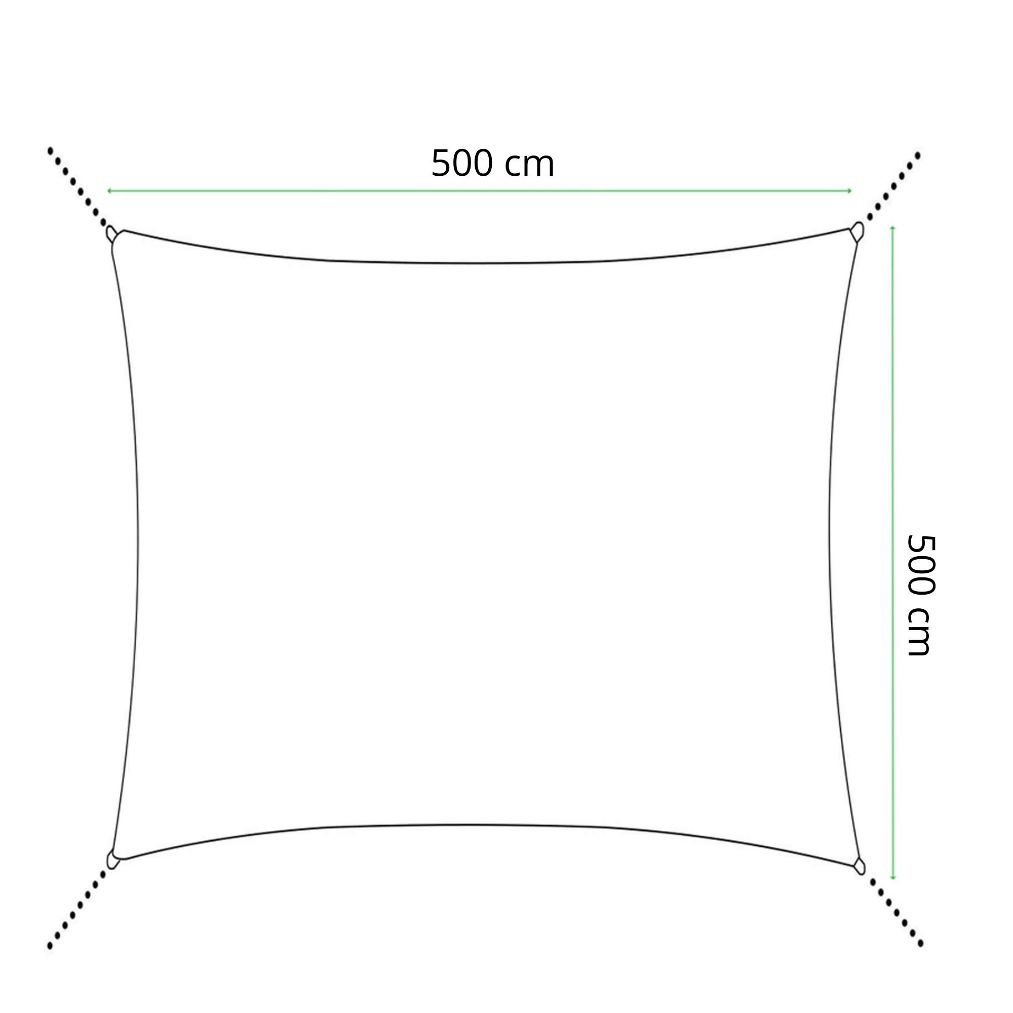 Pavėsio burė 5 x 5 m