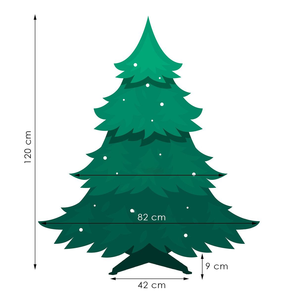 Dirbtinė kalėdų eglutė springos 120 cm