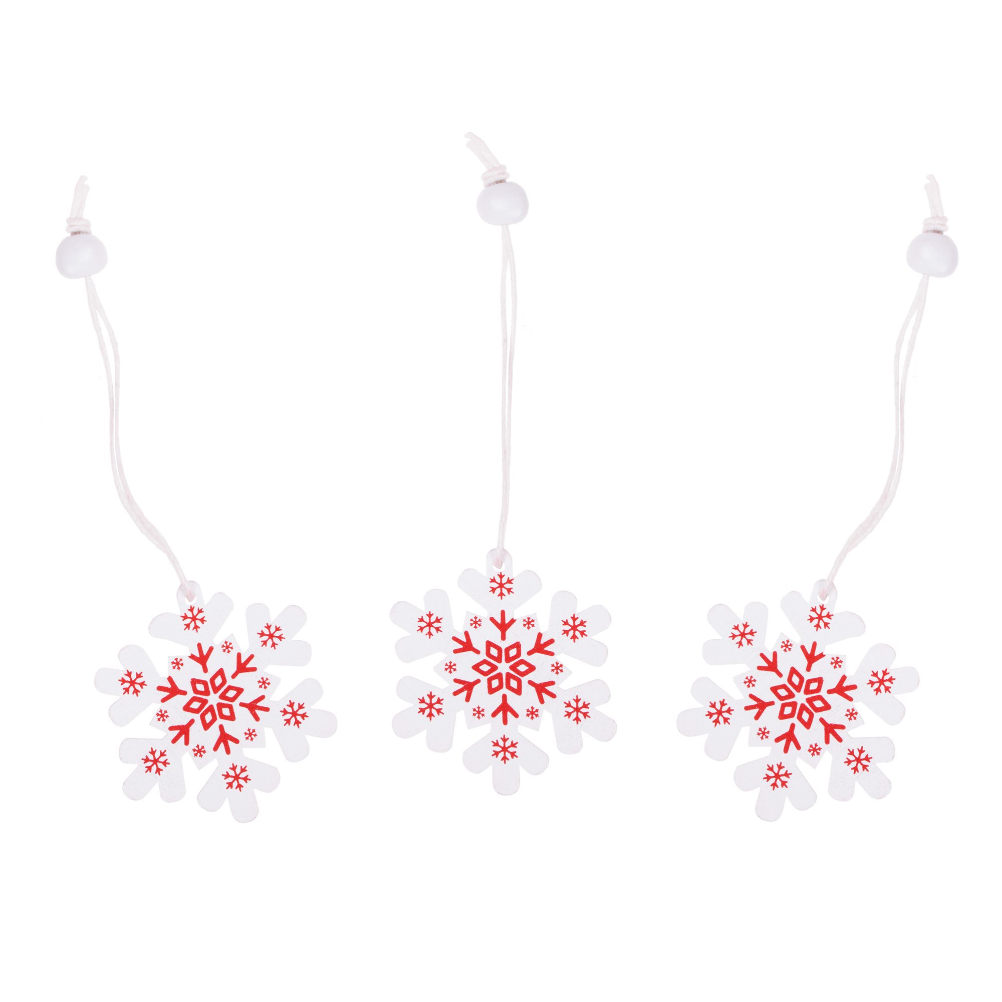 Mediniai ornamentai springos, 3 vnt. 1