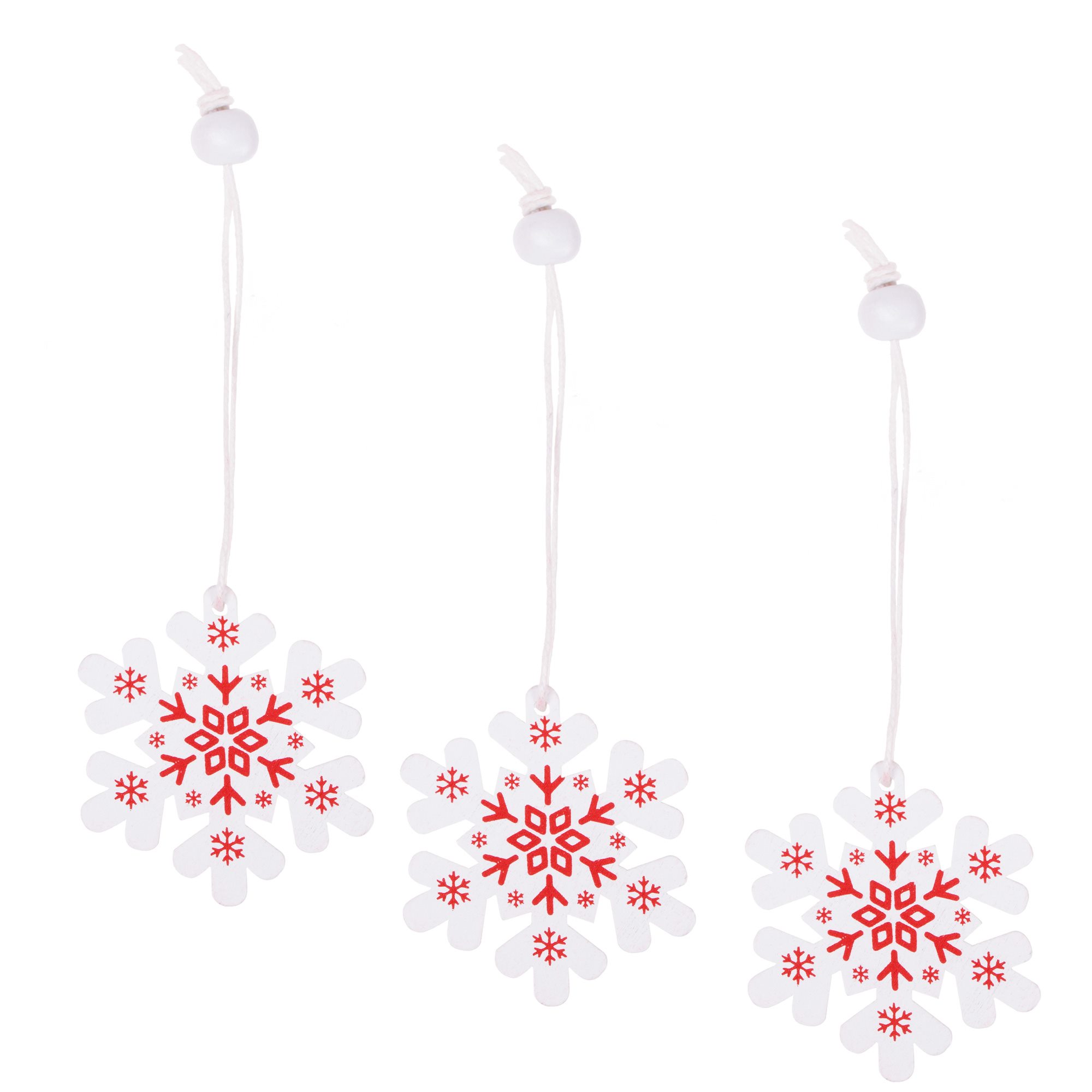 Mediniai ornamentai springos, 3 vnt. 2