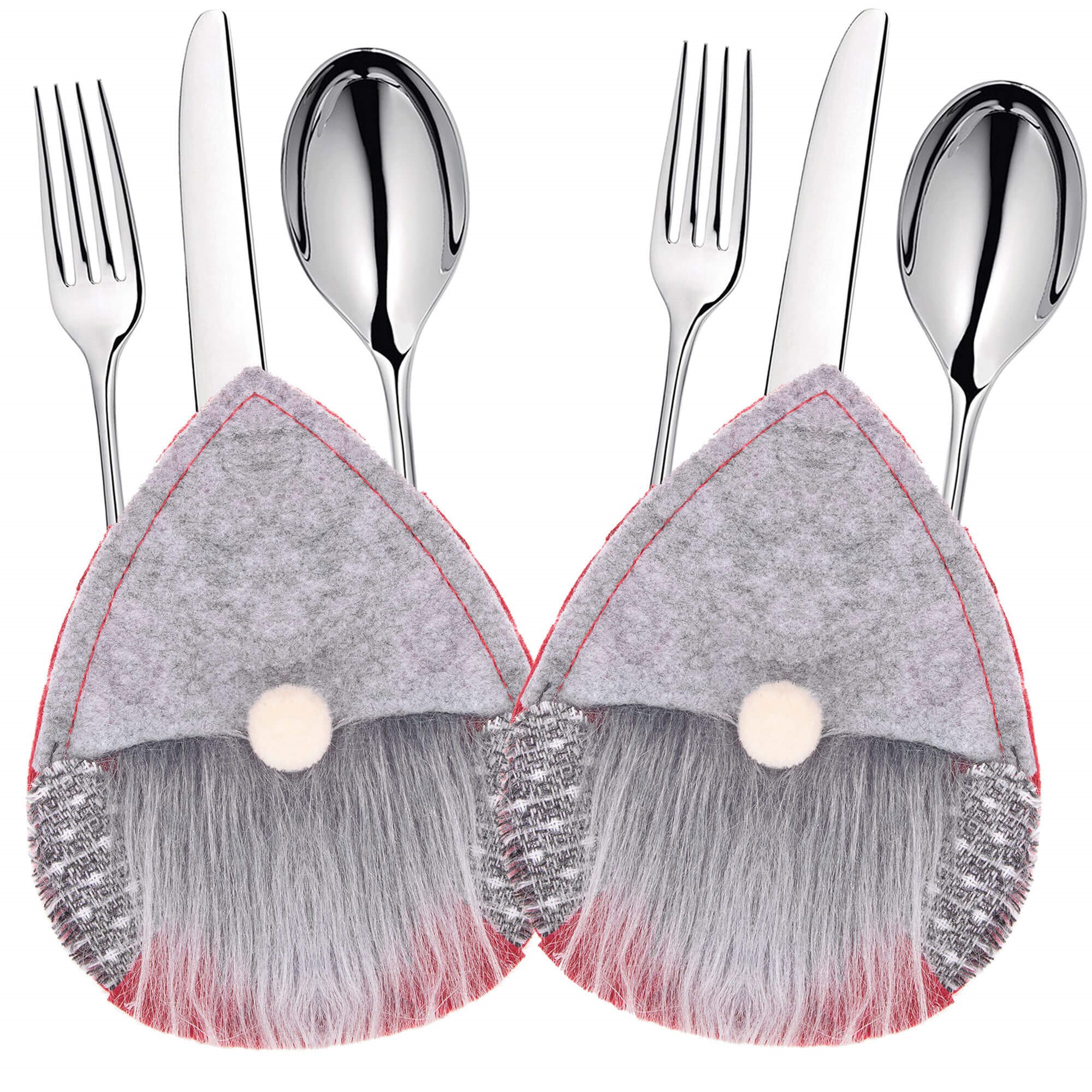Stalo įrankių dėklas springos, 2 vnt., pilkas ir raudonas, 14 cm