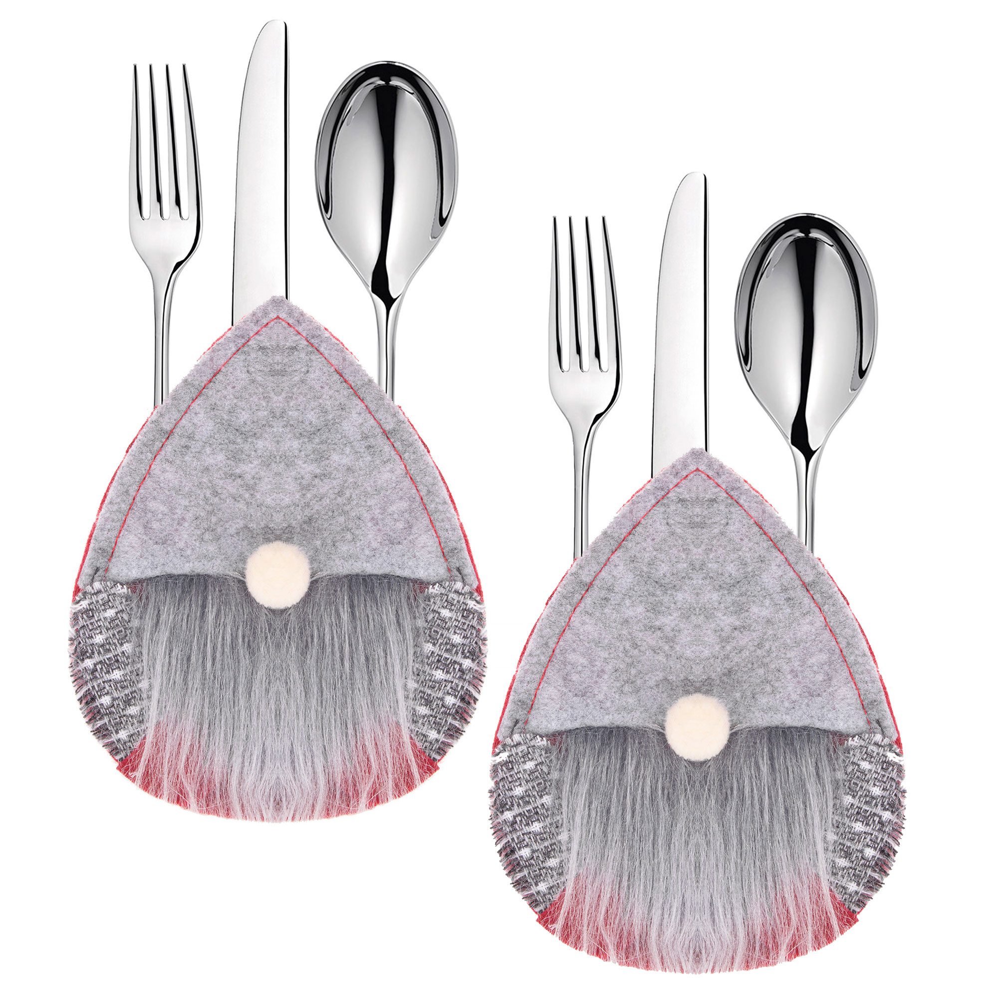 Stalo įrankių dėklas springos, 2 vnt., pilkas ir raudonas, 14 cm