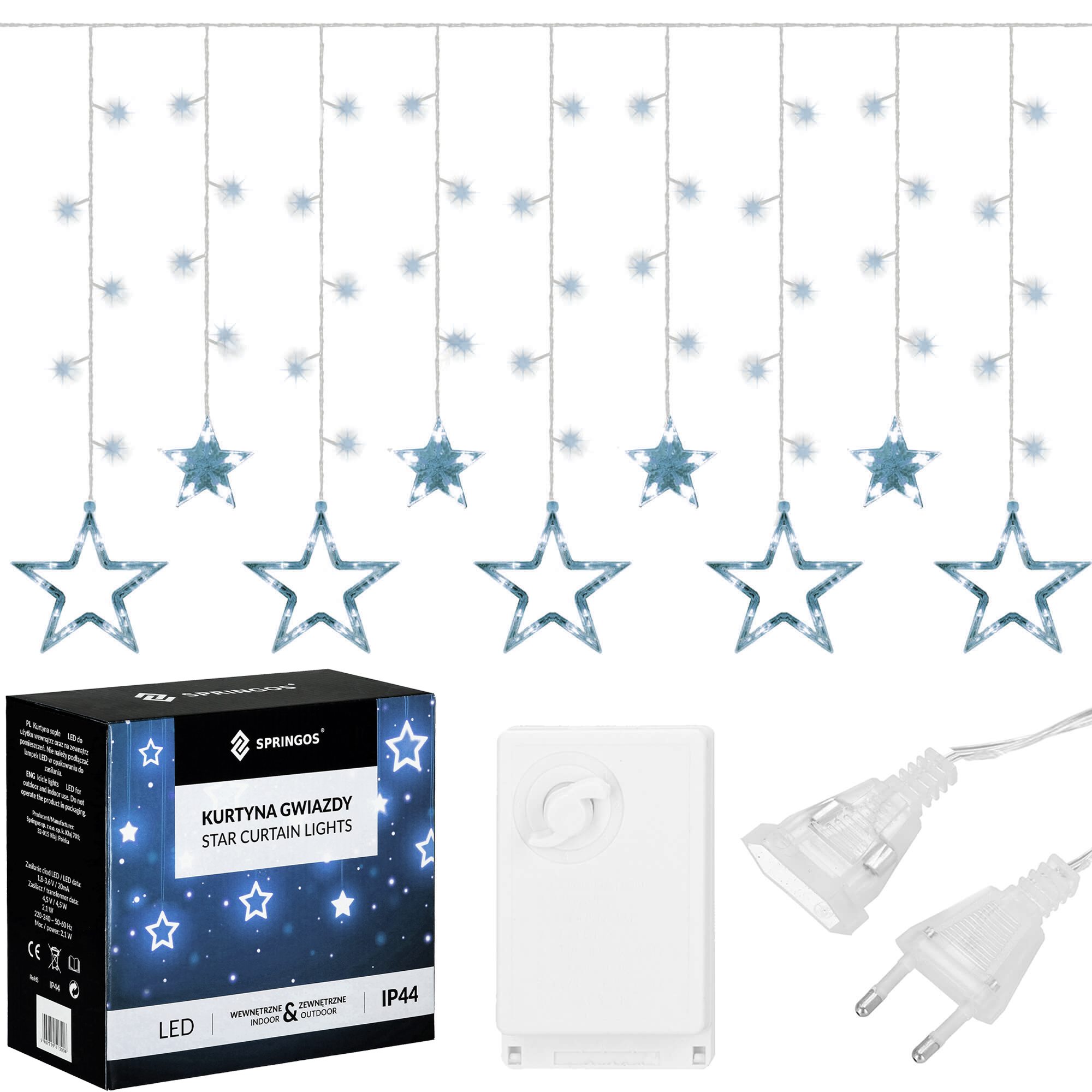 Kalėdinės lemputės springos cl4134 su 138 led diodais