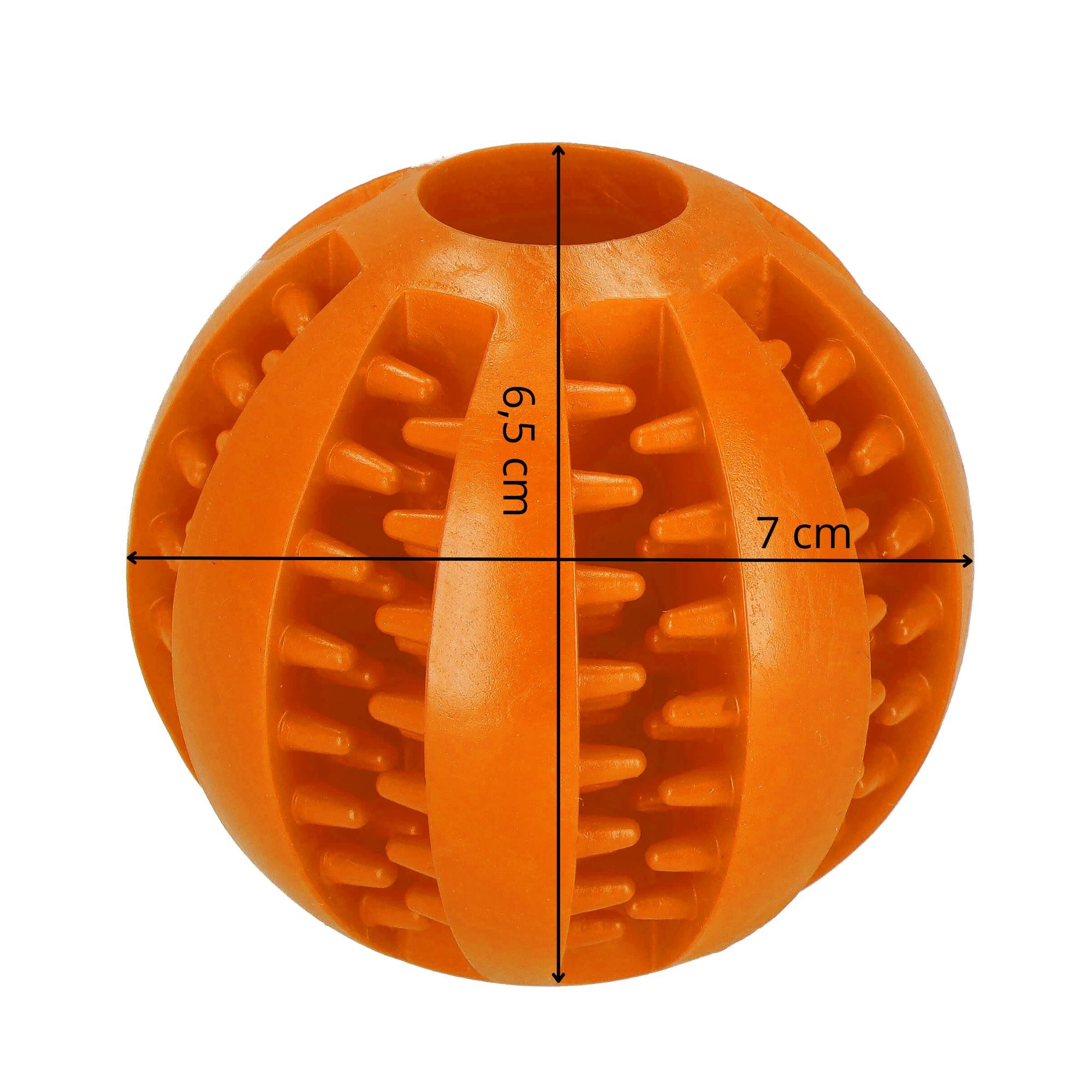 Šuns kramtomas žaislas springos pa0291, oranžinis, 7 cm