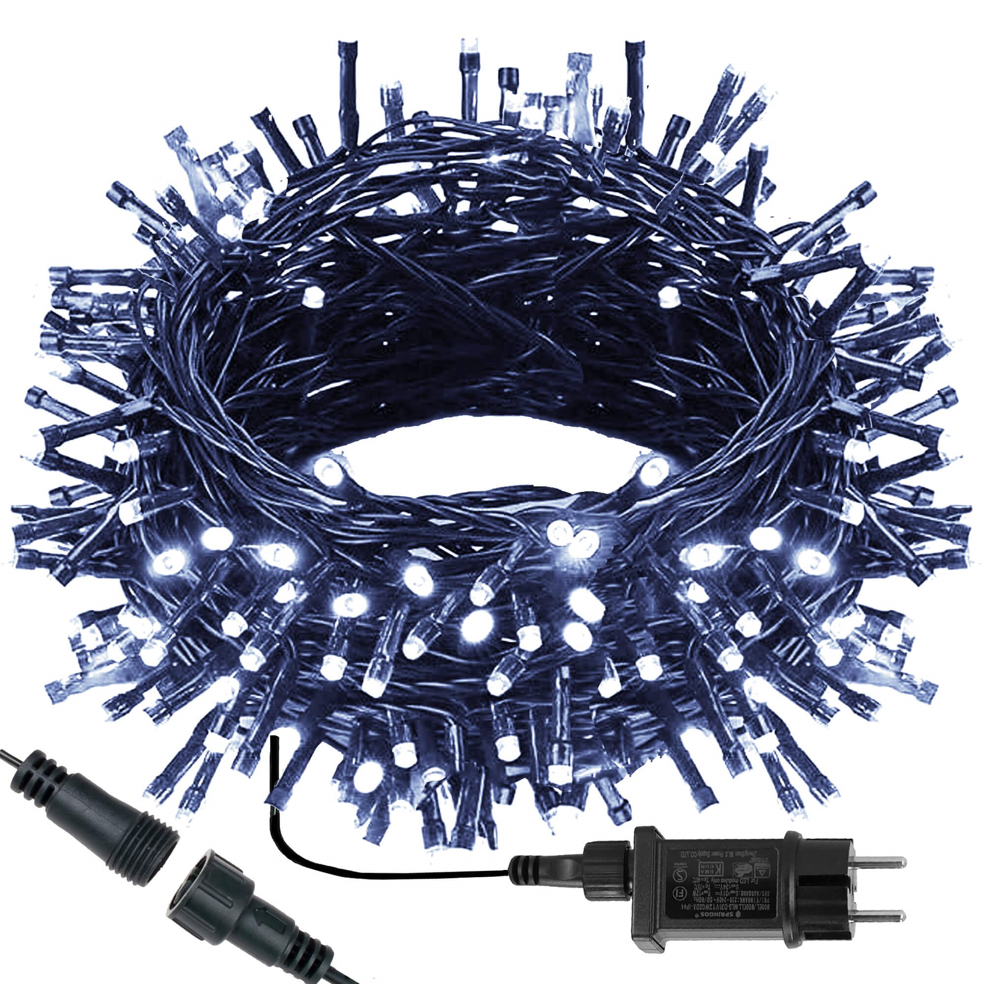 Kalėdinė girlianda springos 300 led, 17,5 m, ip44