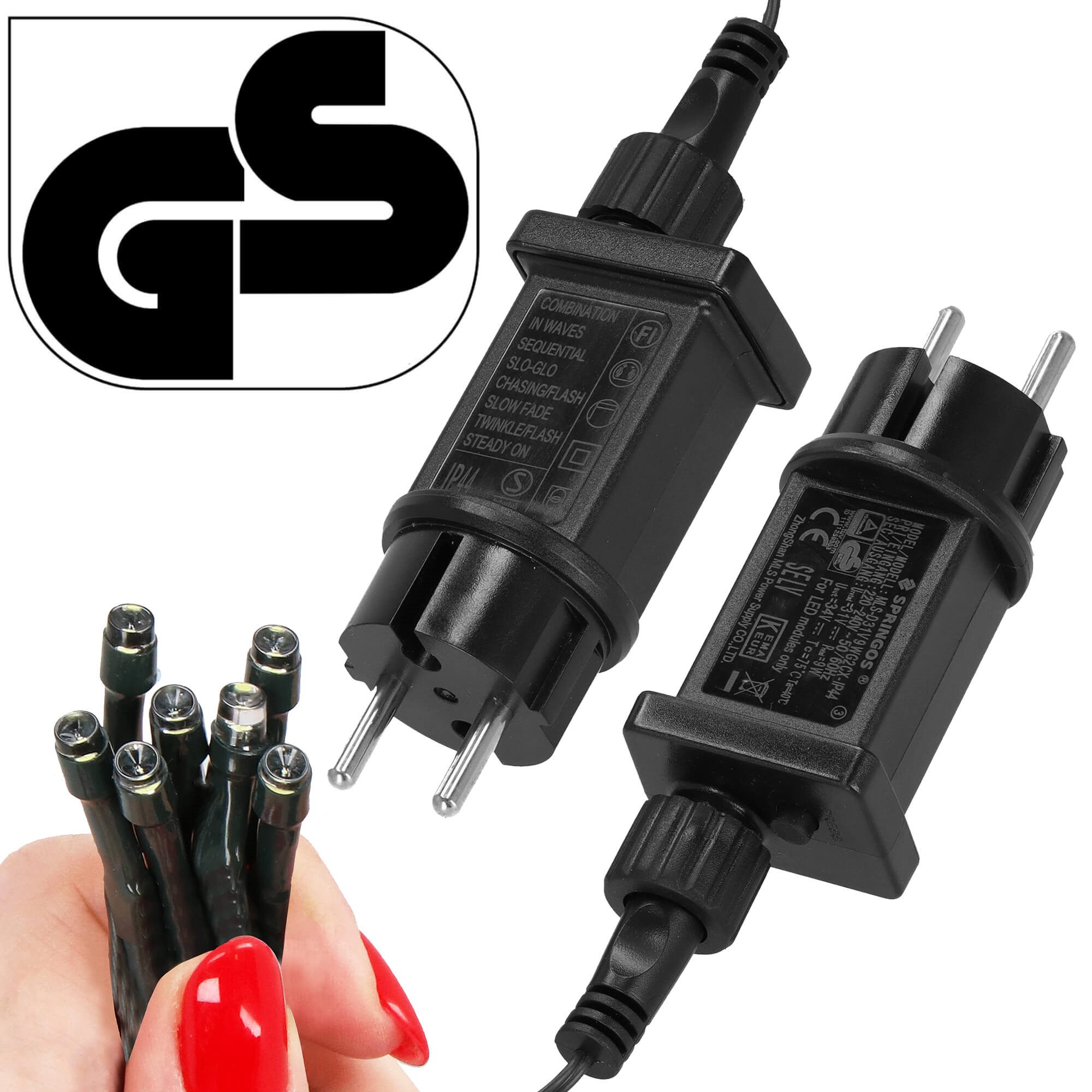 Kalėdinė girlianda springos 300 led, 17,5 m, ip44