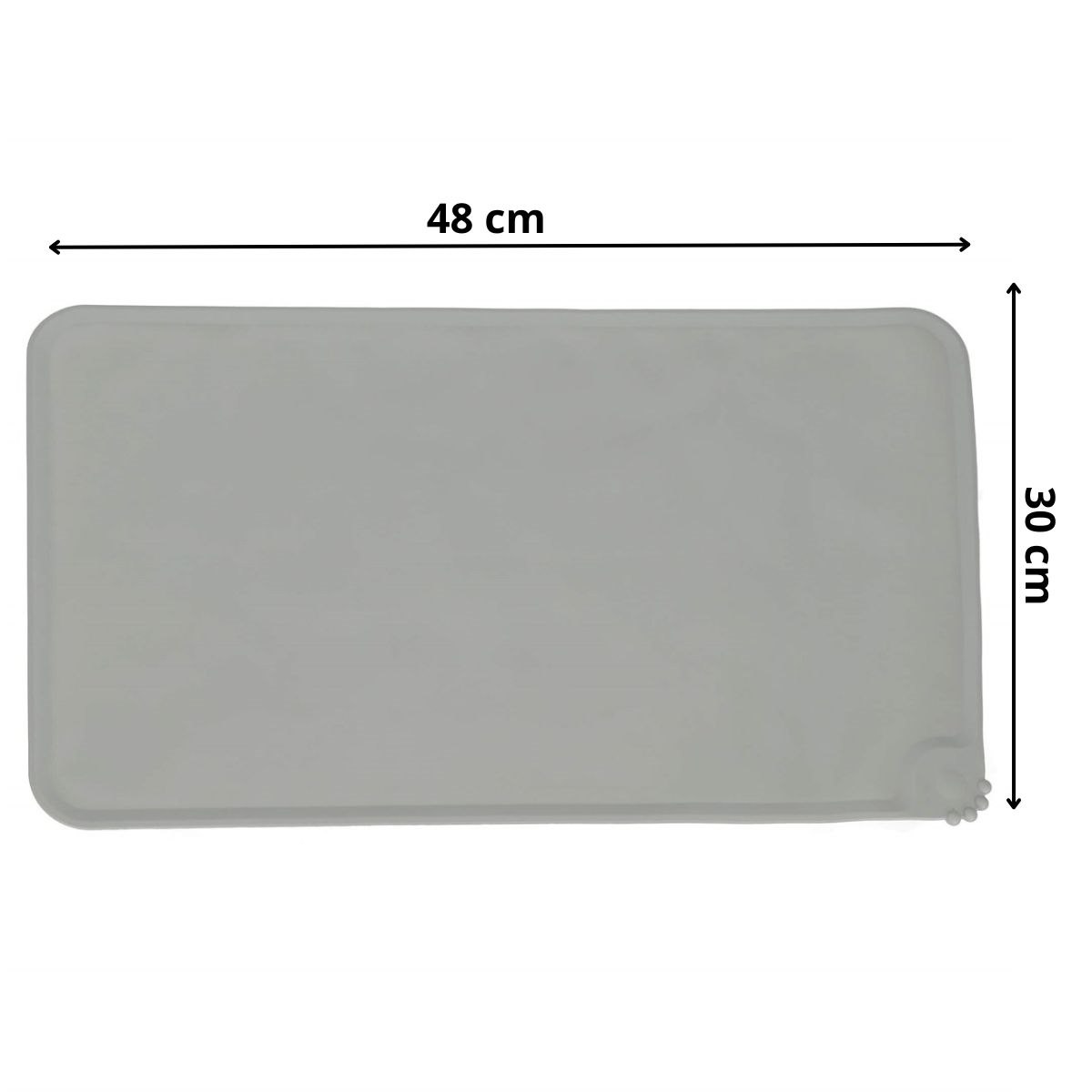 Silikoninis padėklas dubenėliams springos 48x30 cm