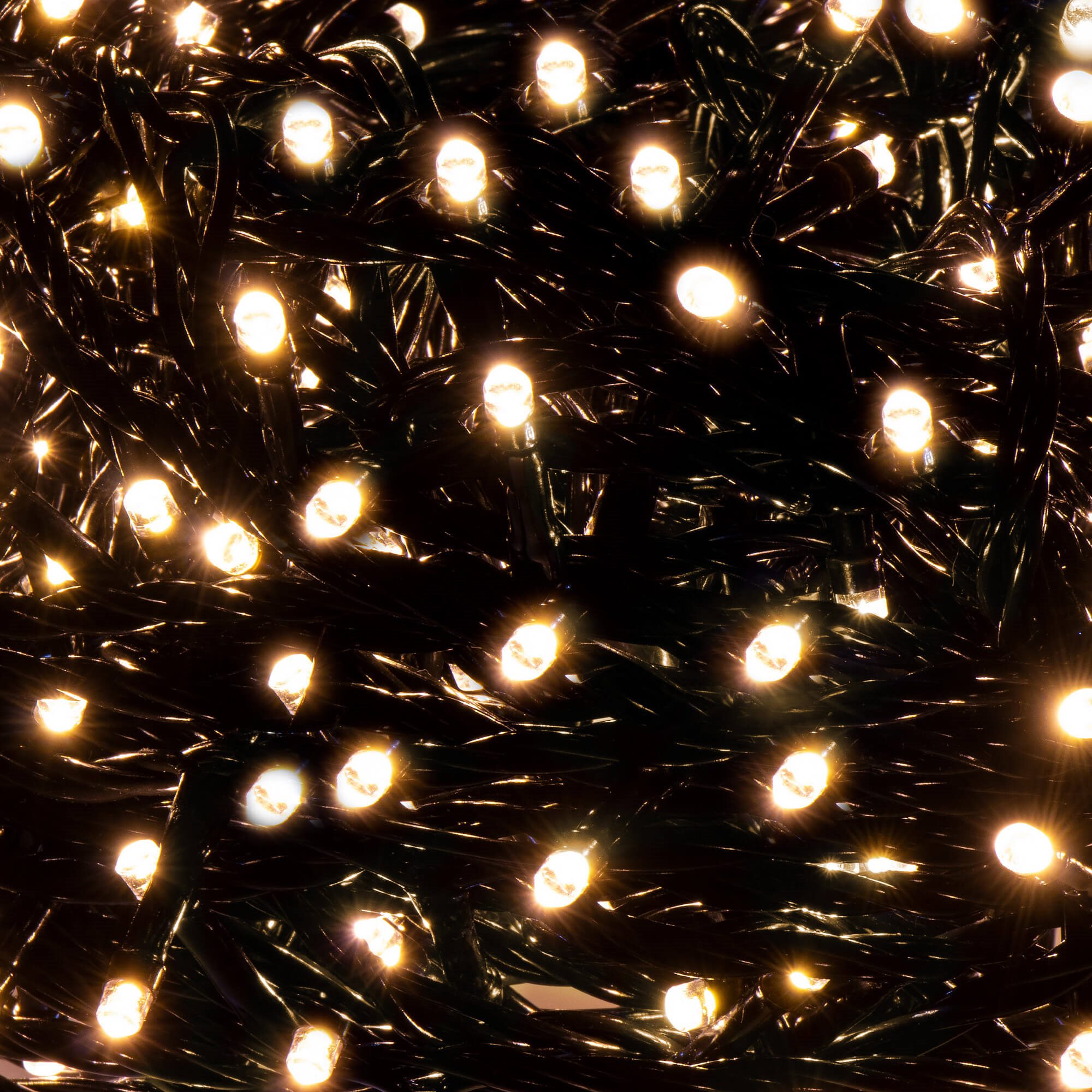 Kalėdinės girliandos springos 300 led, 19,5 m, šiltai balta