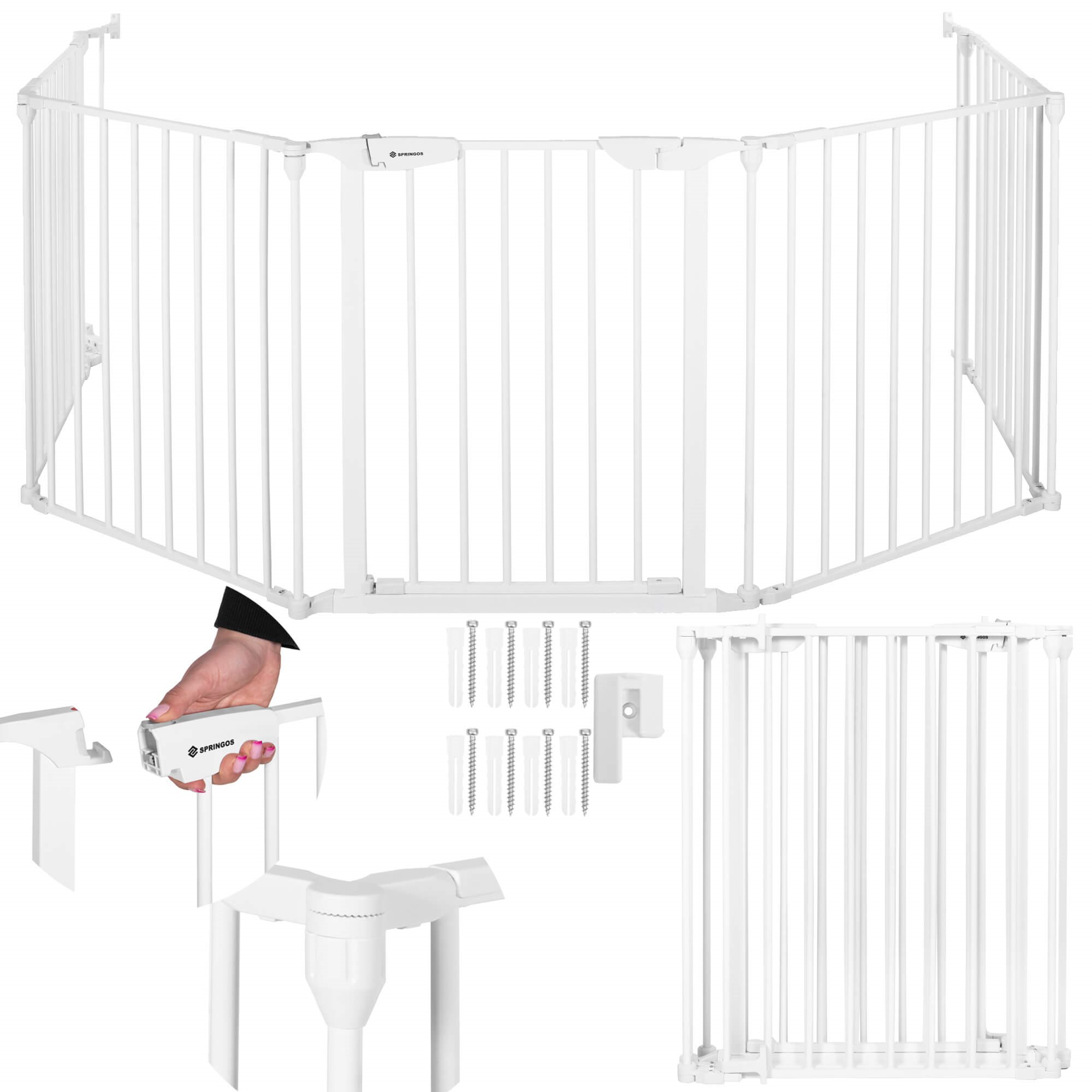 Apsauginiai varteliai springos sg0016, 318 cm, 5 segmentai 1