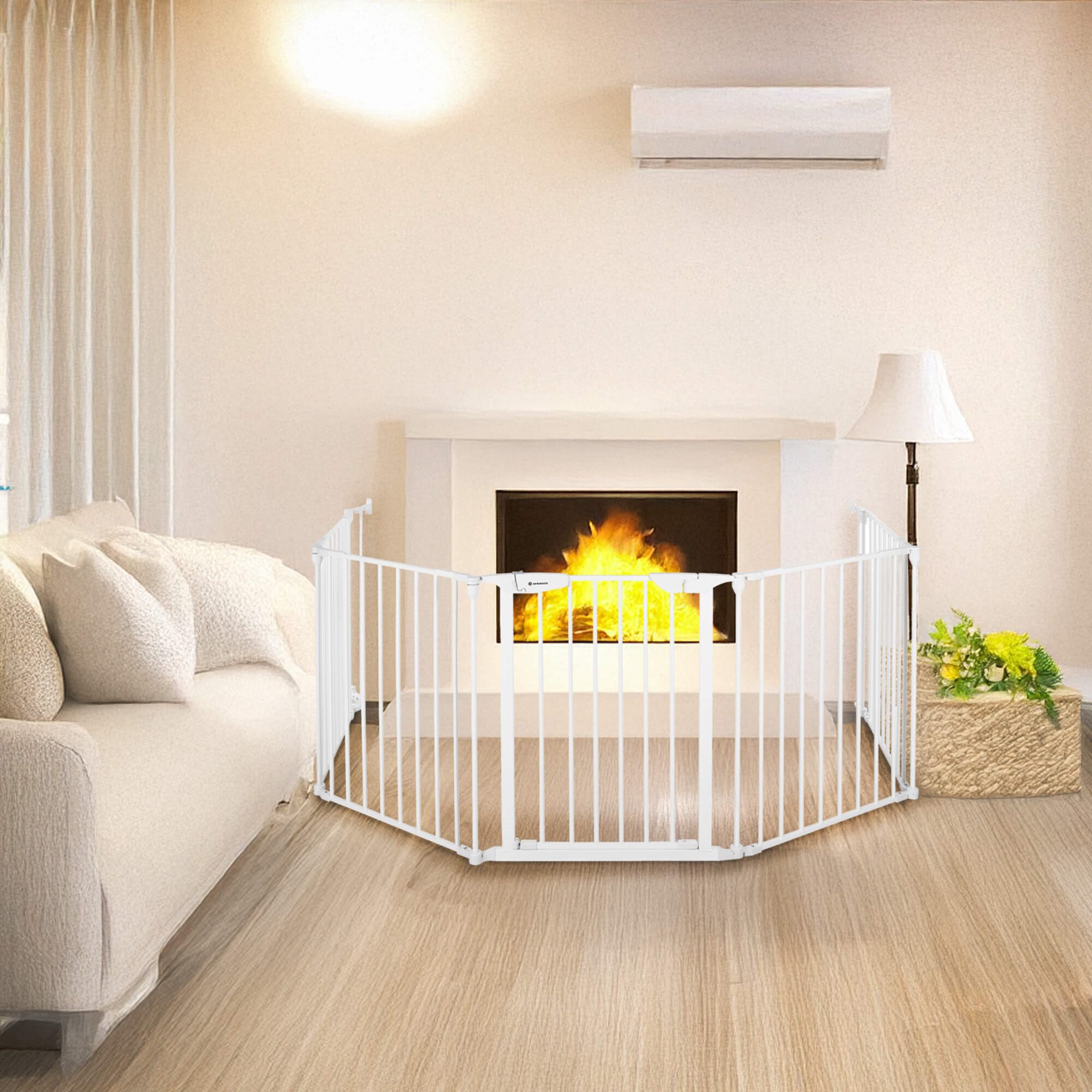 Apsauginiai varteliai springos sg0016, 318 cm, 5 segmentai