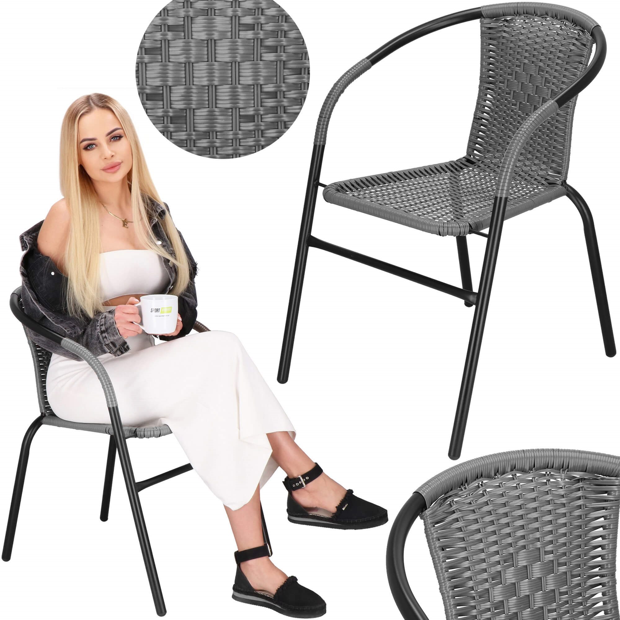 Lauko kėdė springos gf1022 iš metalo ir tekstileno 2