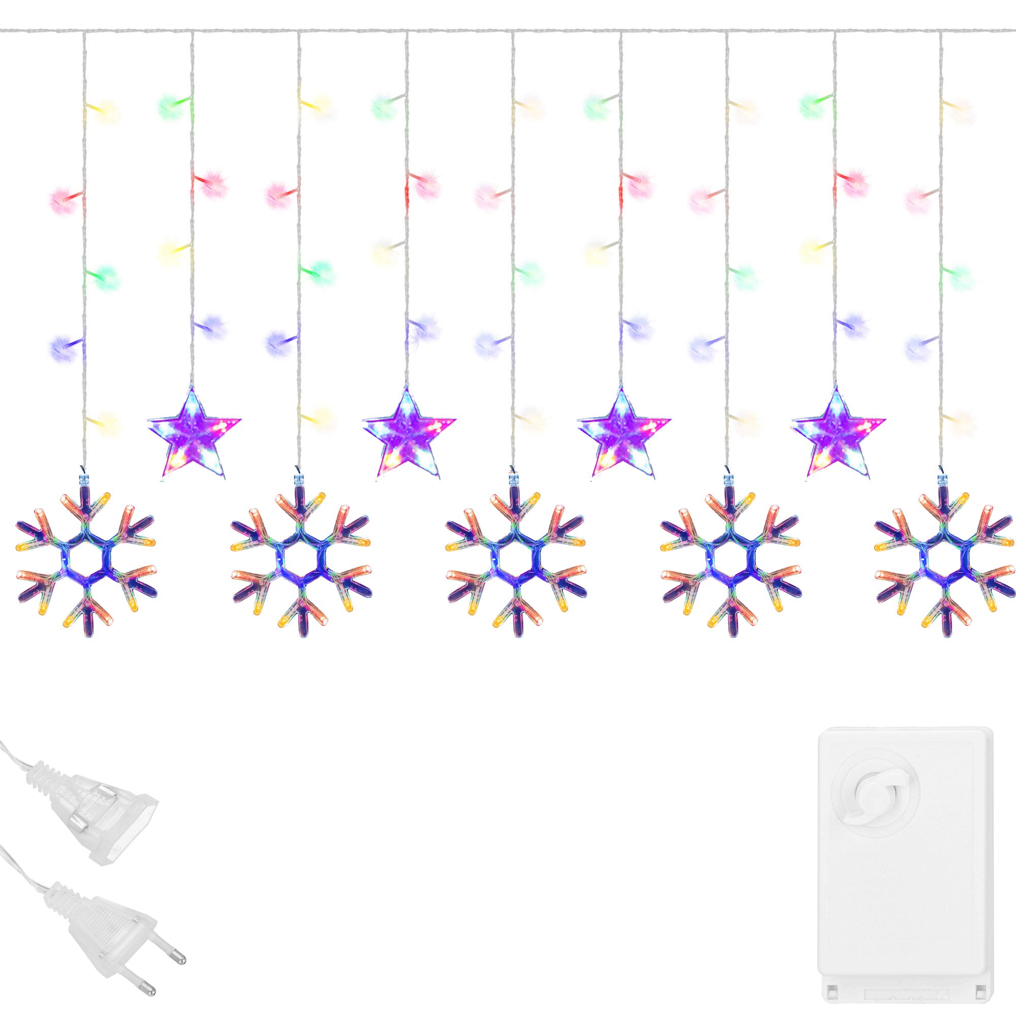 Kalėdinės girliandos springos su programuojamomis funkcijomis, 150 led