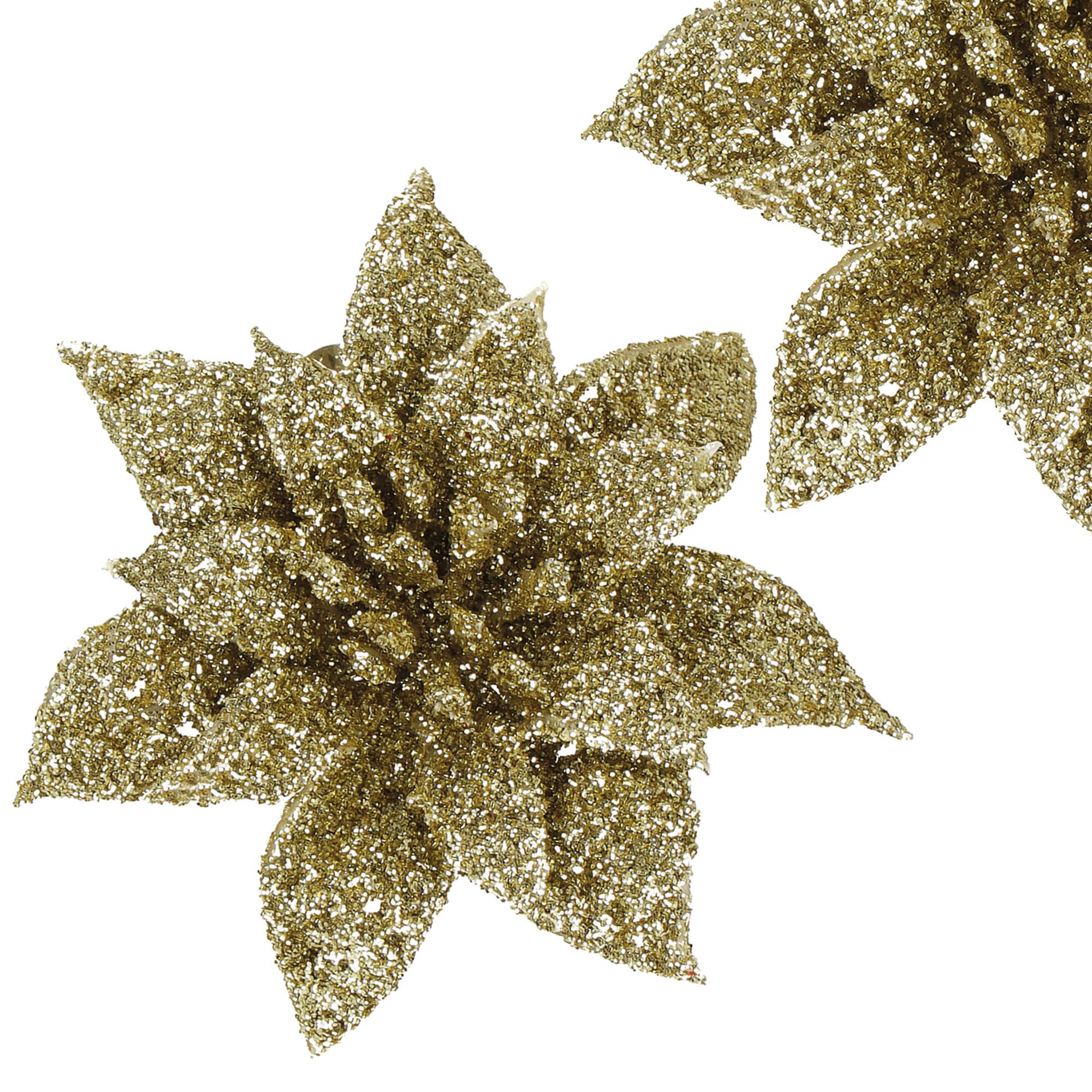 Kalėdinė puošmena springos poinsetija 8x8 cm 3