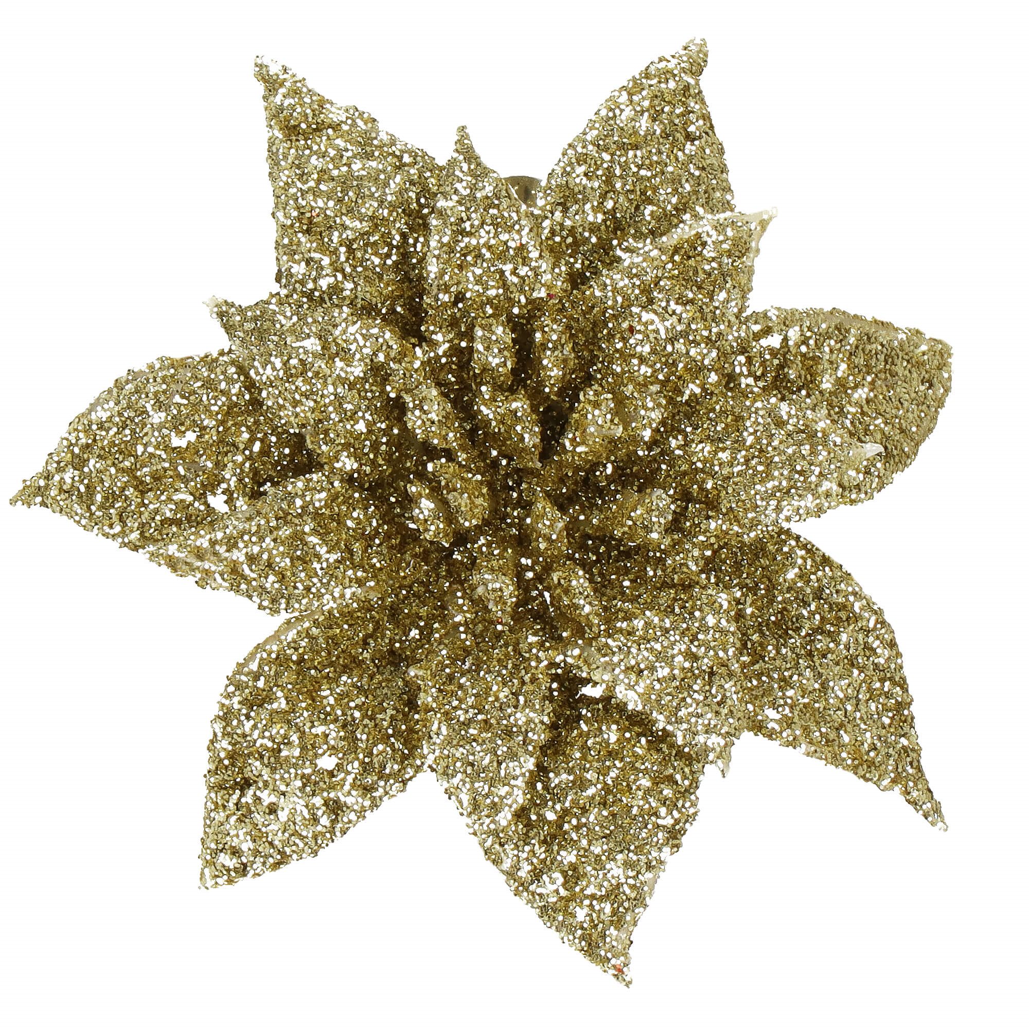 Kalėdinė puošmena springos poinsetija 8x8 cm