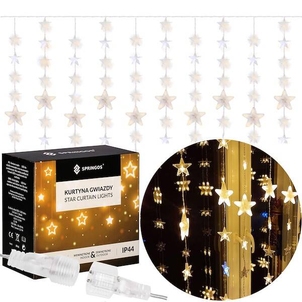 Kalėdinės girliandos springos cl4004 180 led 2m
