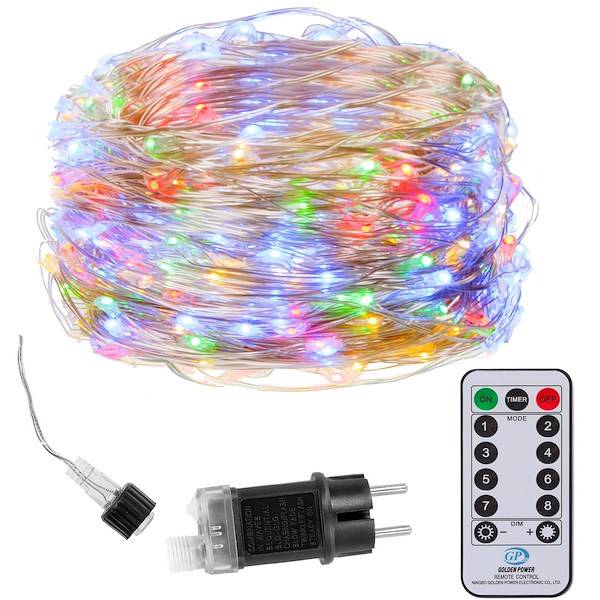 Kalėdinės lemputės springos cl0315 300 led su nuotoliniu valdymu