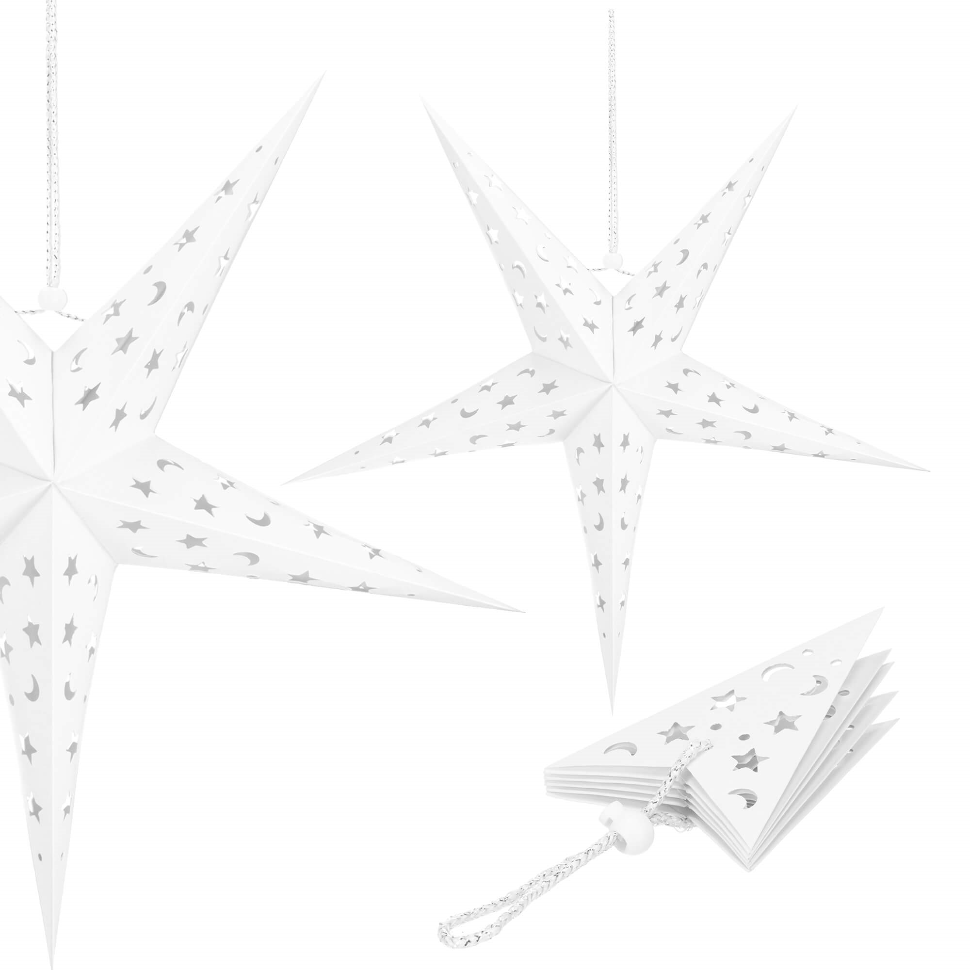 Kalėdinė dekoracija springos popierinė žvaigždė, 25 cm 3