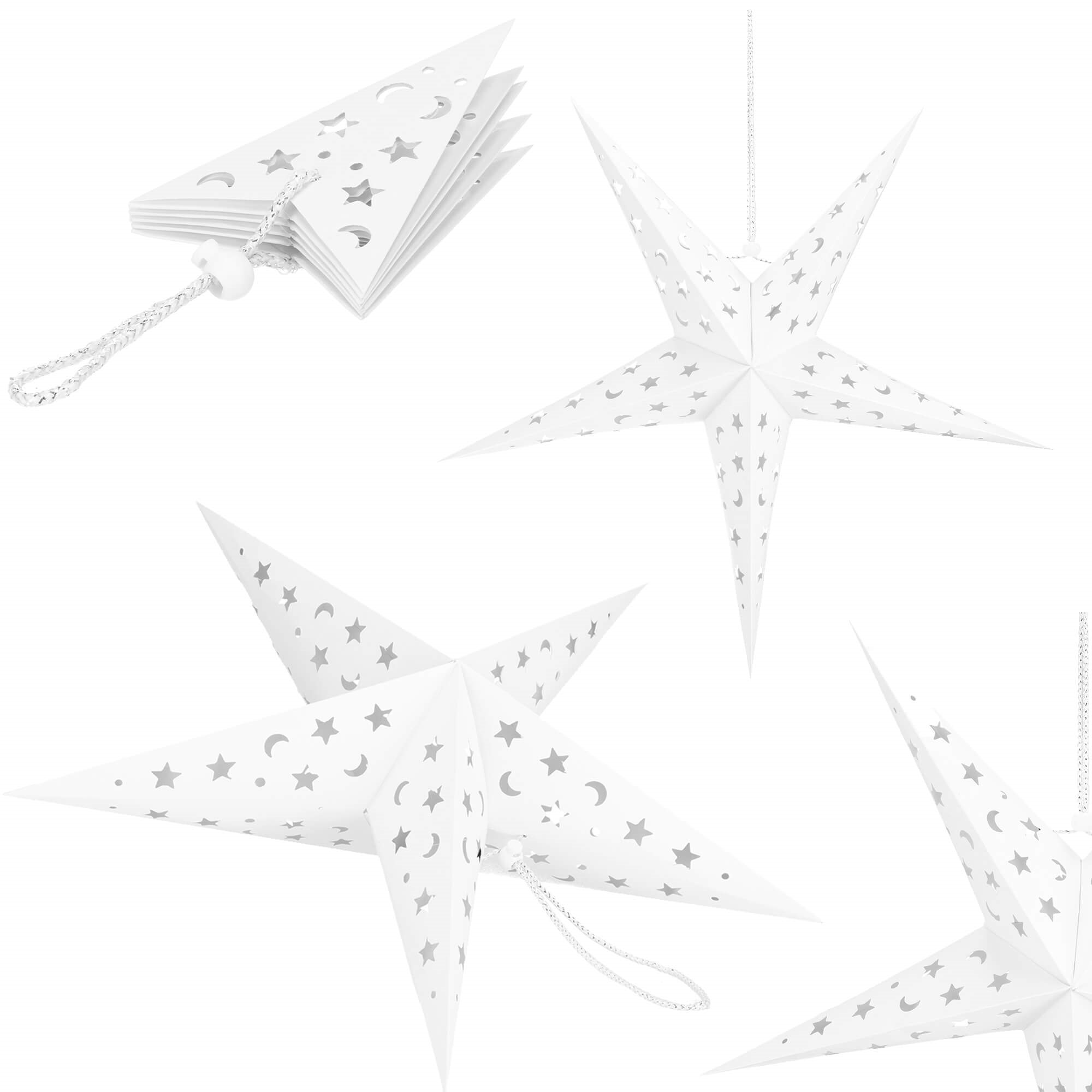 Kalėdinė dekoracija springos popierinė žvaigždė, 25 cm