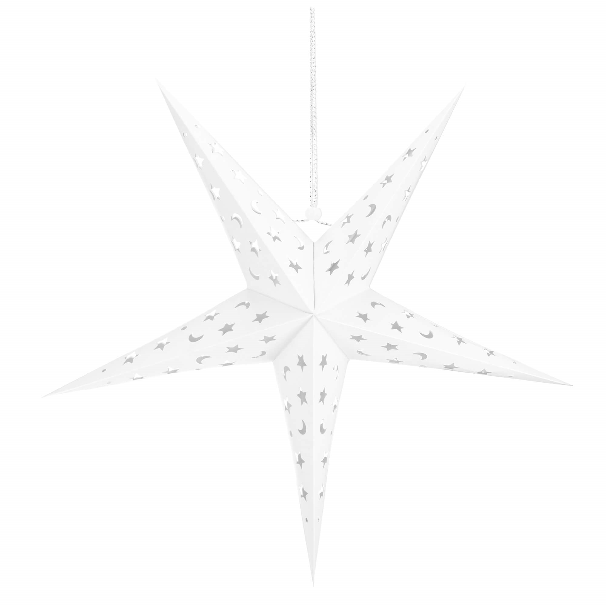Kalėdinė dekoracija springos popierinė žvaigždė, 25 cm
