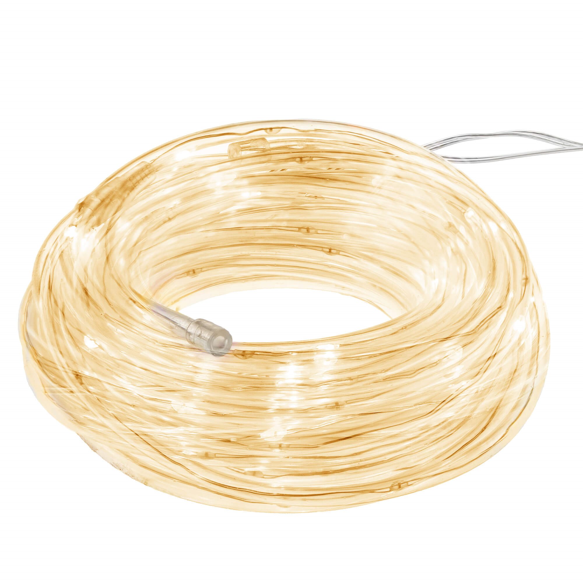 Led kalėdinė girlianda springos, 5,7 m, šilta balta, ip44