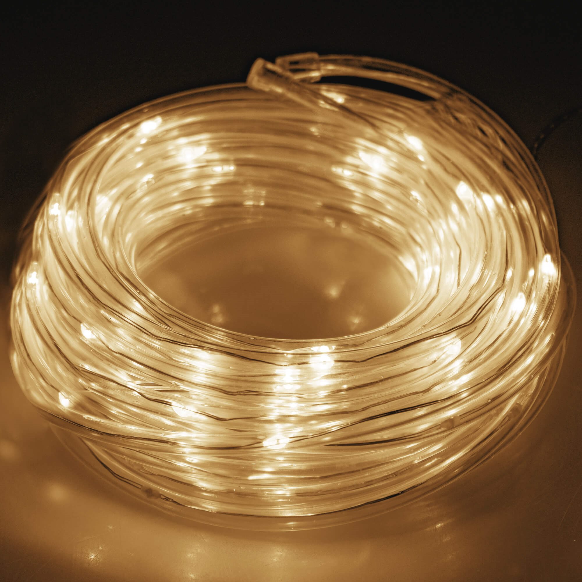 Led kalėdinė girlianda springos, 5,7 m, šilta balta, ip44