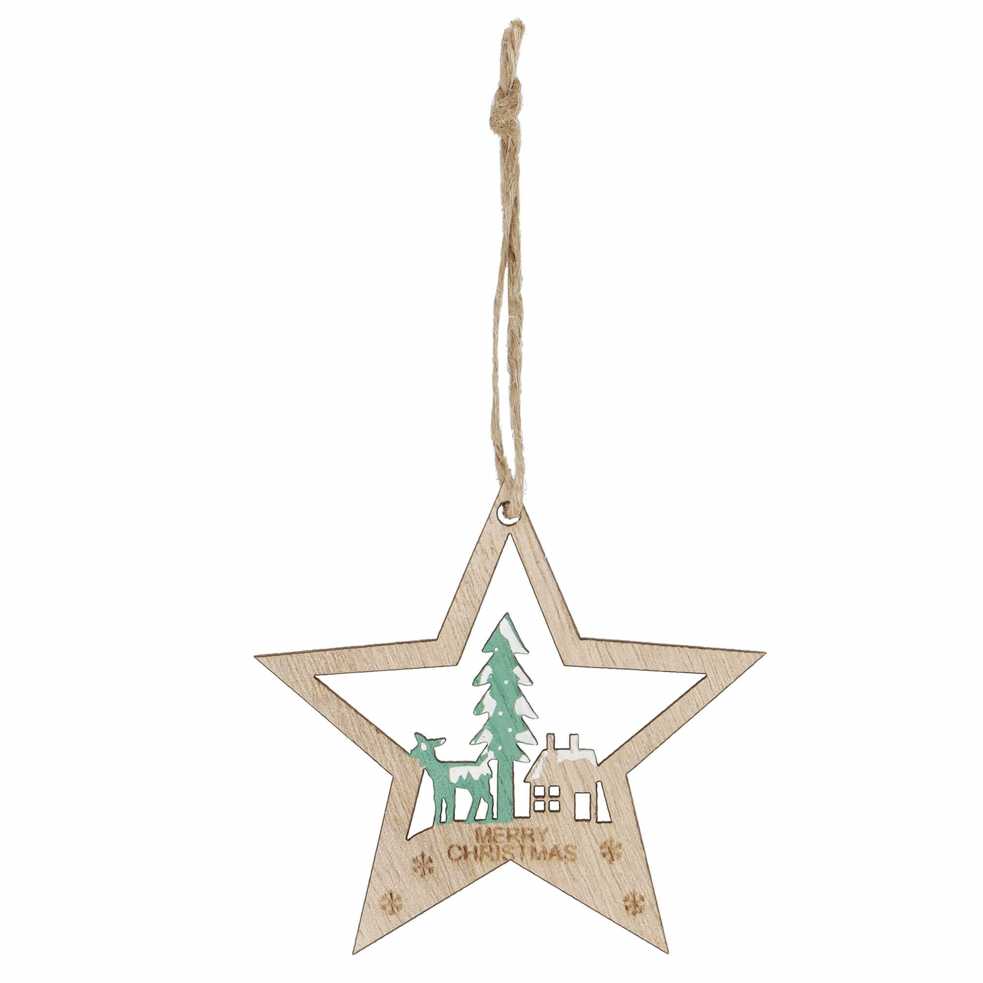 Mediniai ornamentai springos 21x8x1 cm