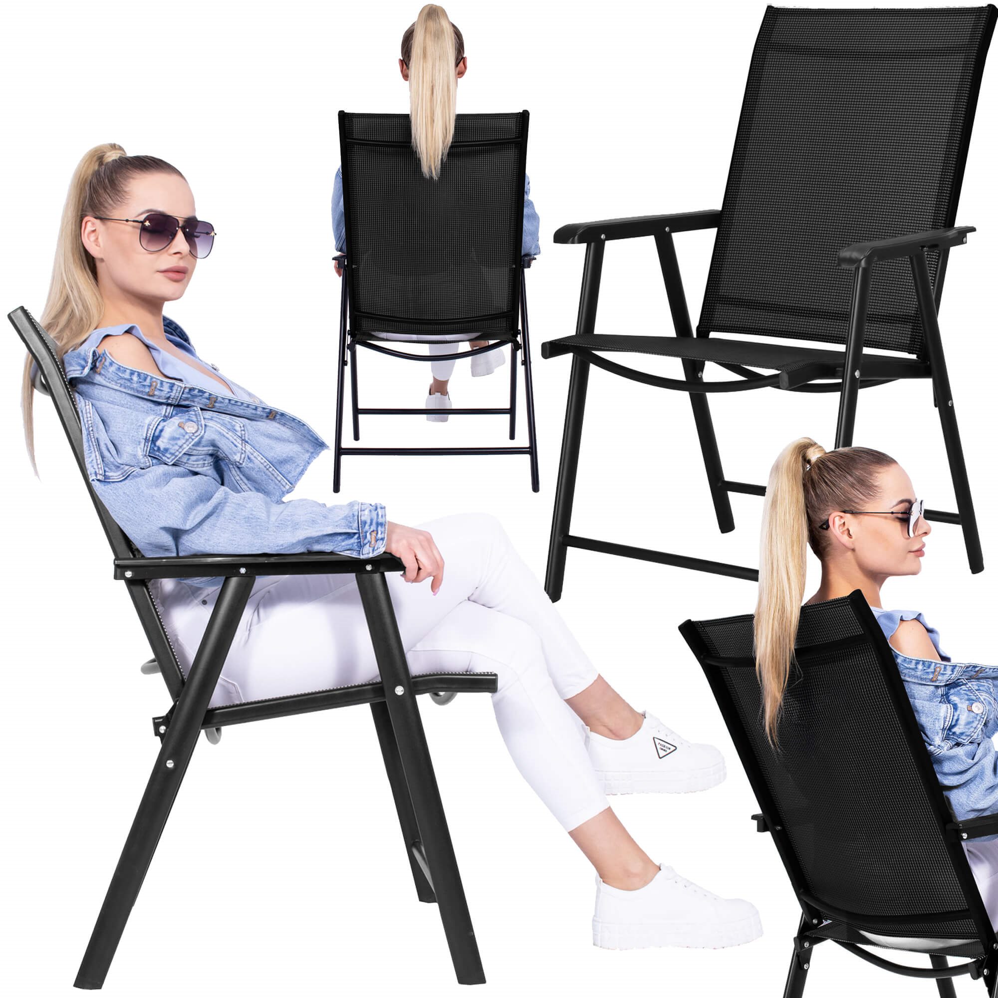 Sulankstoma sodo kėdė springos gf0079, 57x66x95 cm