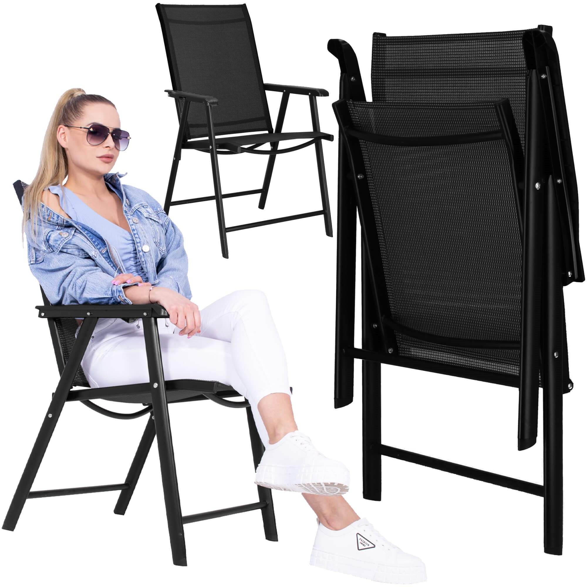 Sulankstoma sodo kėdė springos gf0079, 57x66x95 cm