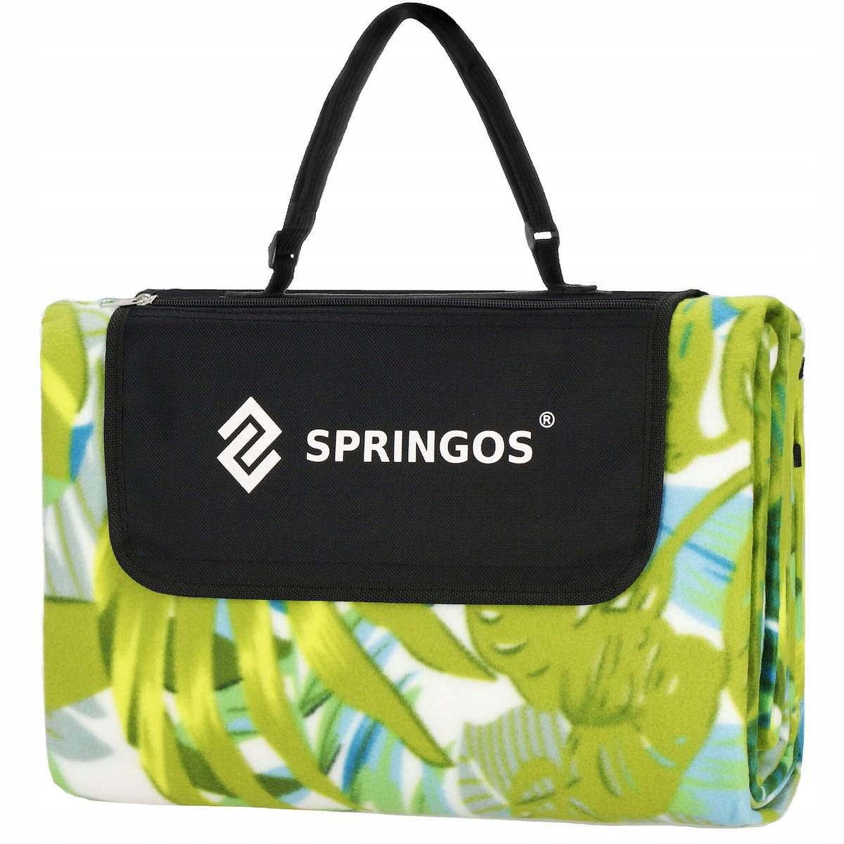 Pikniko antklodė Springos PM040, 150x200 cm, žalia