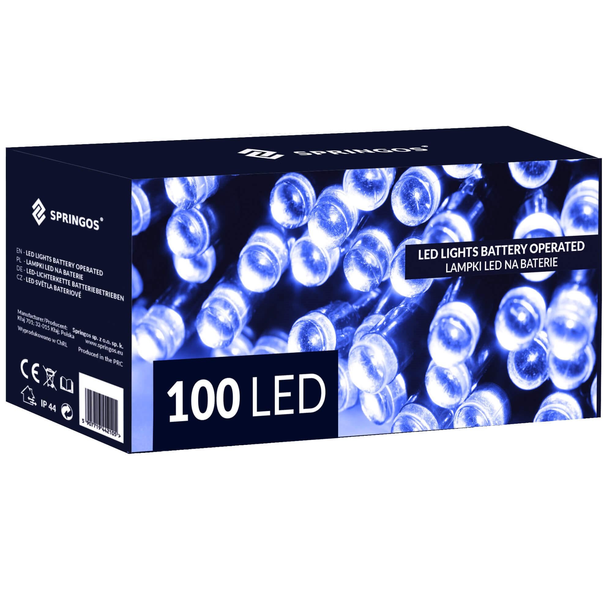 Baterinės led lemputės, 100 diodų, laikmatis, 10,5 m