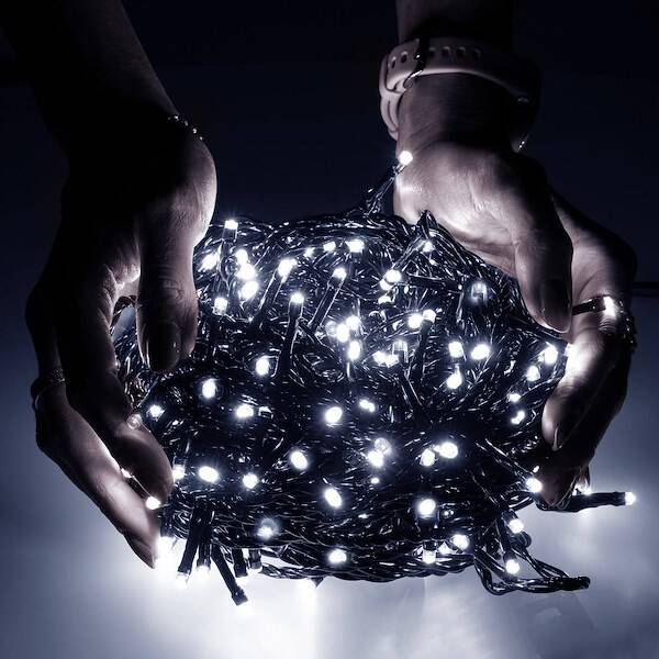 Kalėdinės lempos springos cl1000, 1000 led, 50 m