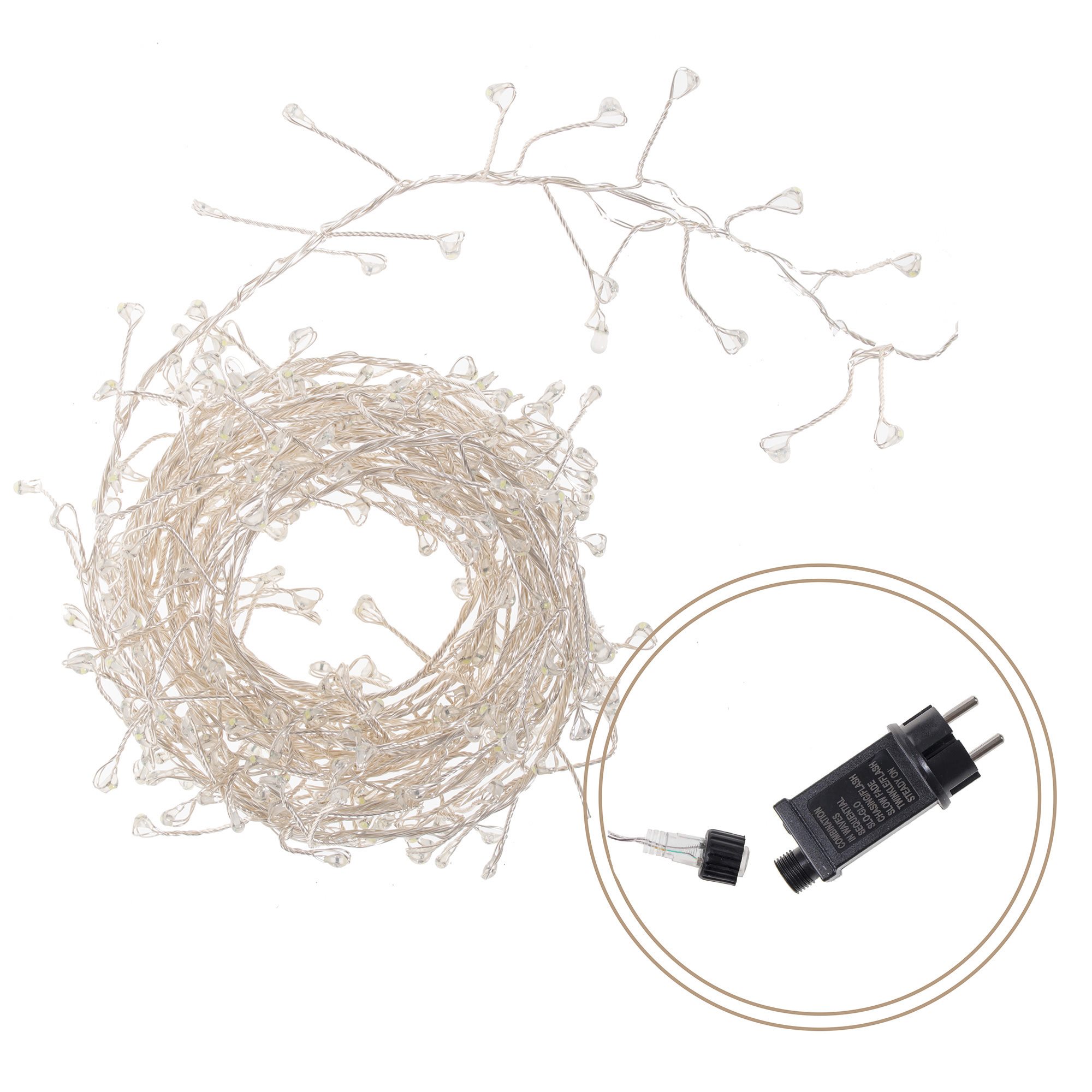 Kalėdinės lemputės springos cl0087 3 m su 300 led