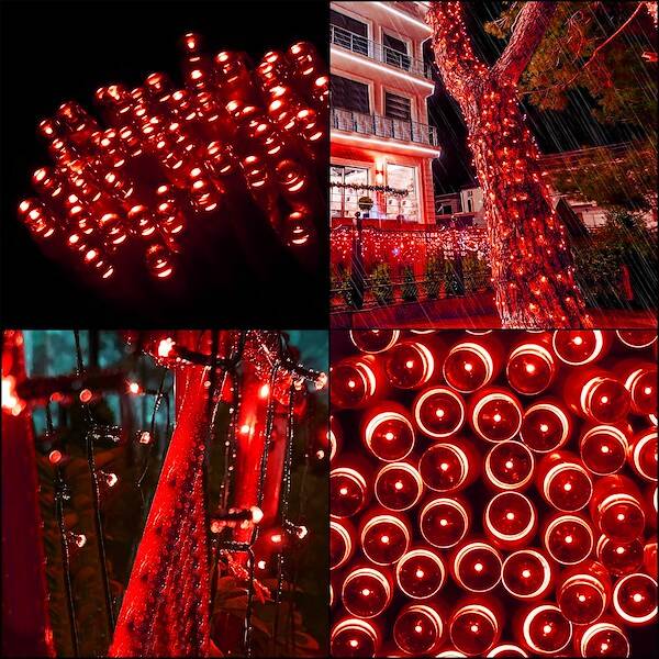 Kalėdinės lemputės springos 300 led, 21,5 m, vidinis naudojimas