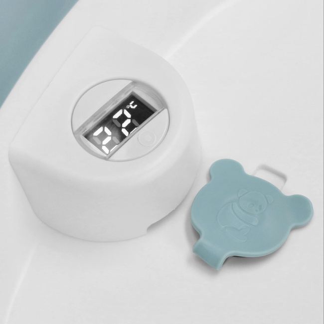 Kūdikio vonelė springos sb0063, sulankstoma, su termometru ir pagalve, 35 l 1