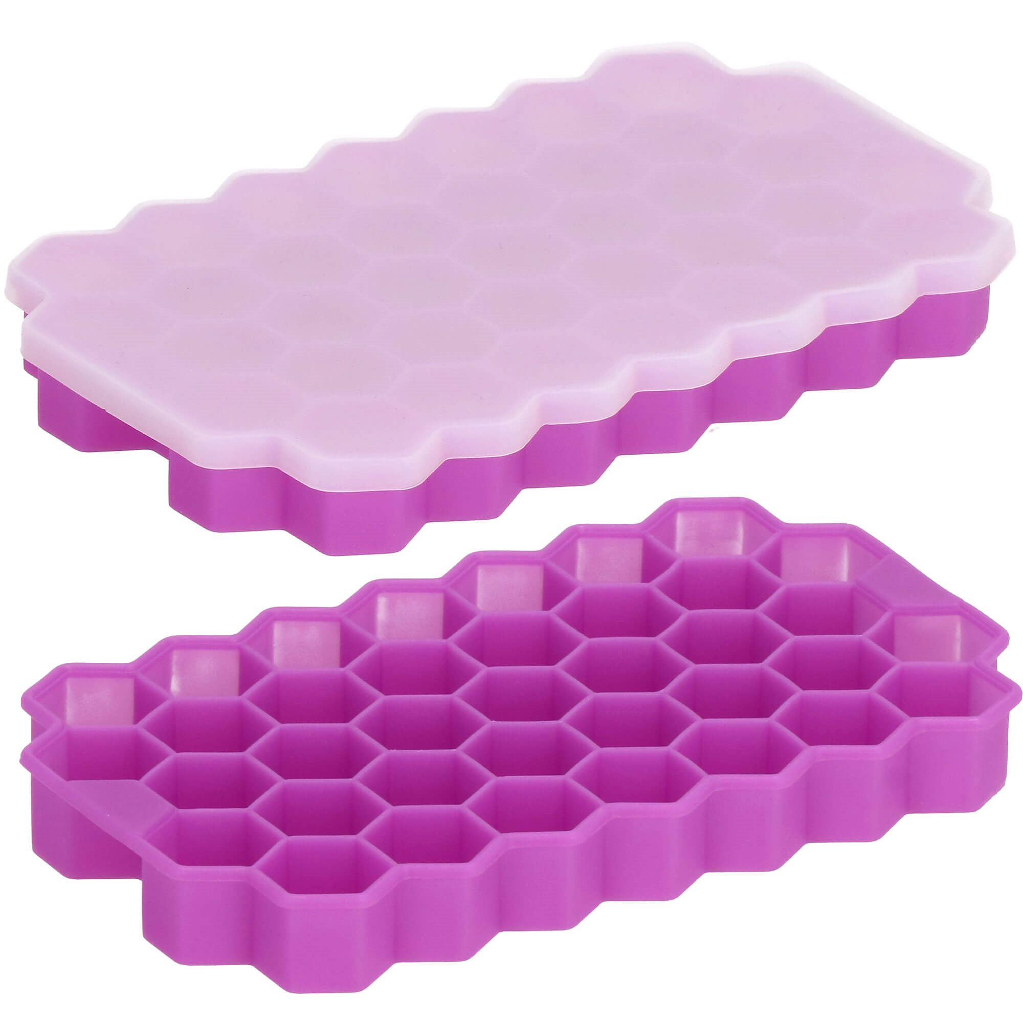 Silikoninė ledo forma Springos 20x12 cm violetinė