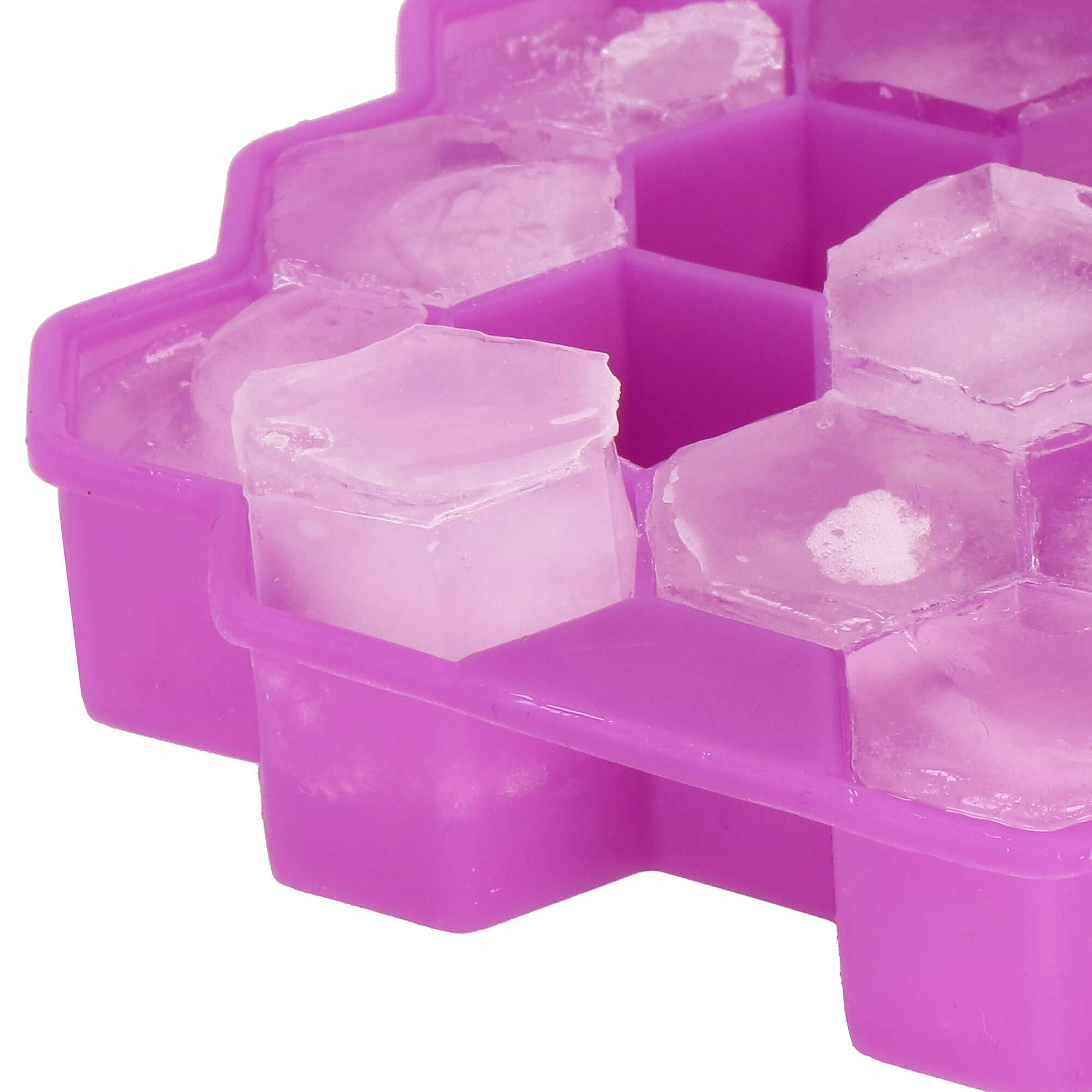 Silikoninė ledo forma Springos 20x12 cm violetinė 2