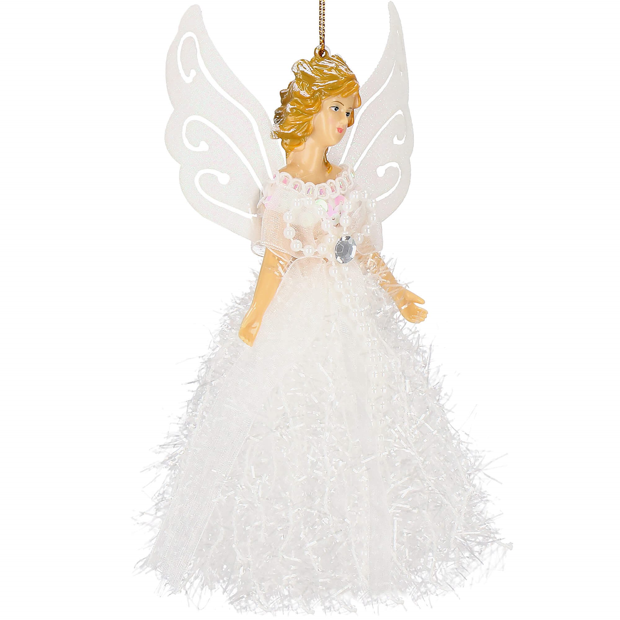 Kalėdinis angelas springos, 20 cm