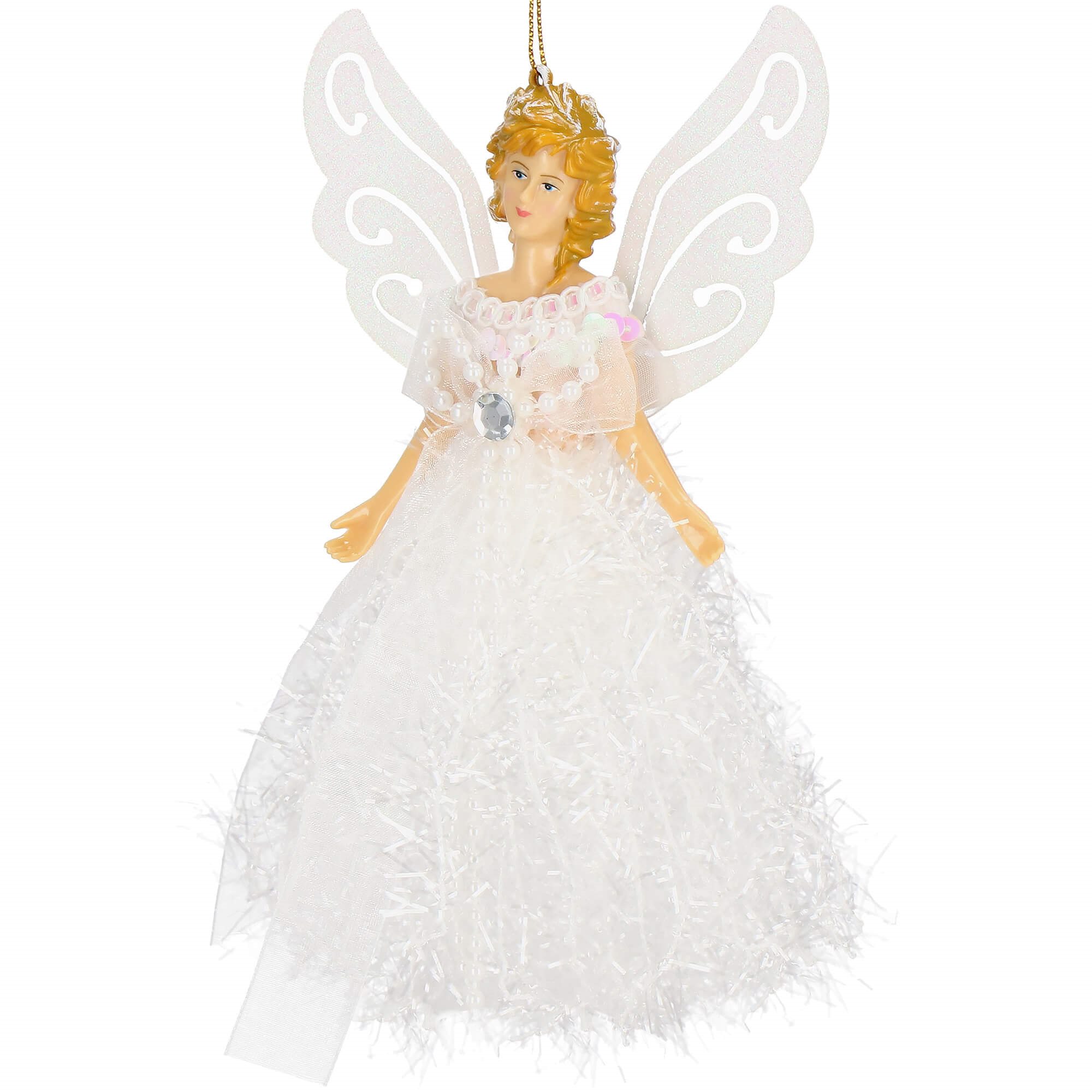 Kalėdinis angelas springos, 20 cm