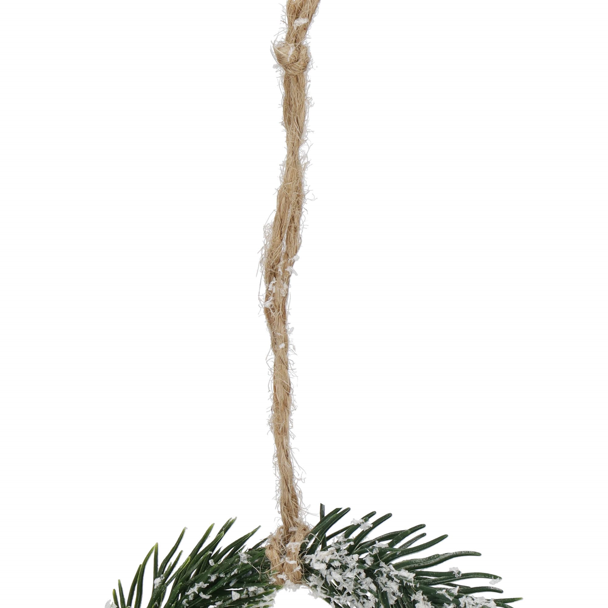 Dekoratyvinė šakelė springos, 10 cm, ruda/balta/žalia