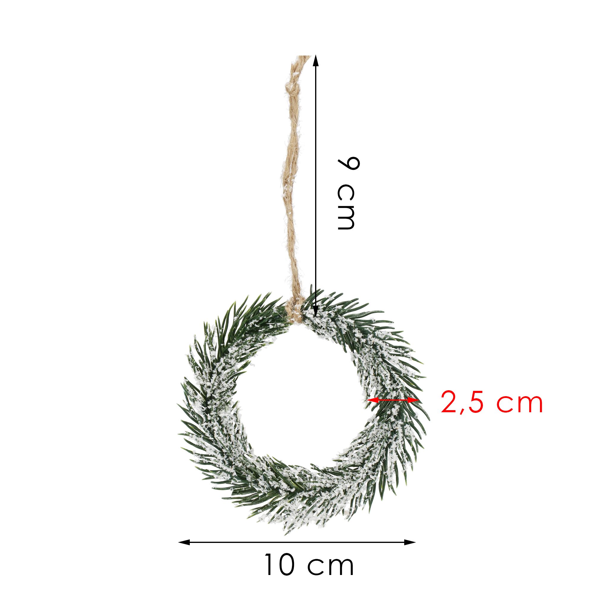 Dekoratyvinė šakelė springos, 10 cm, ruda/balta/žalia